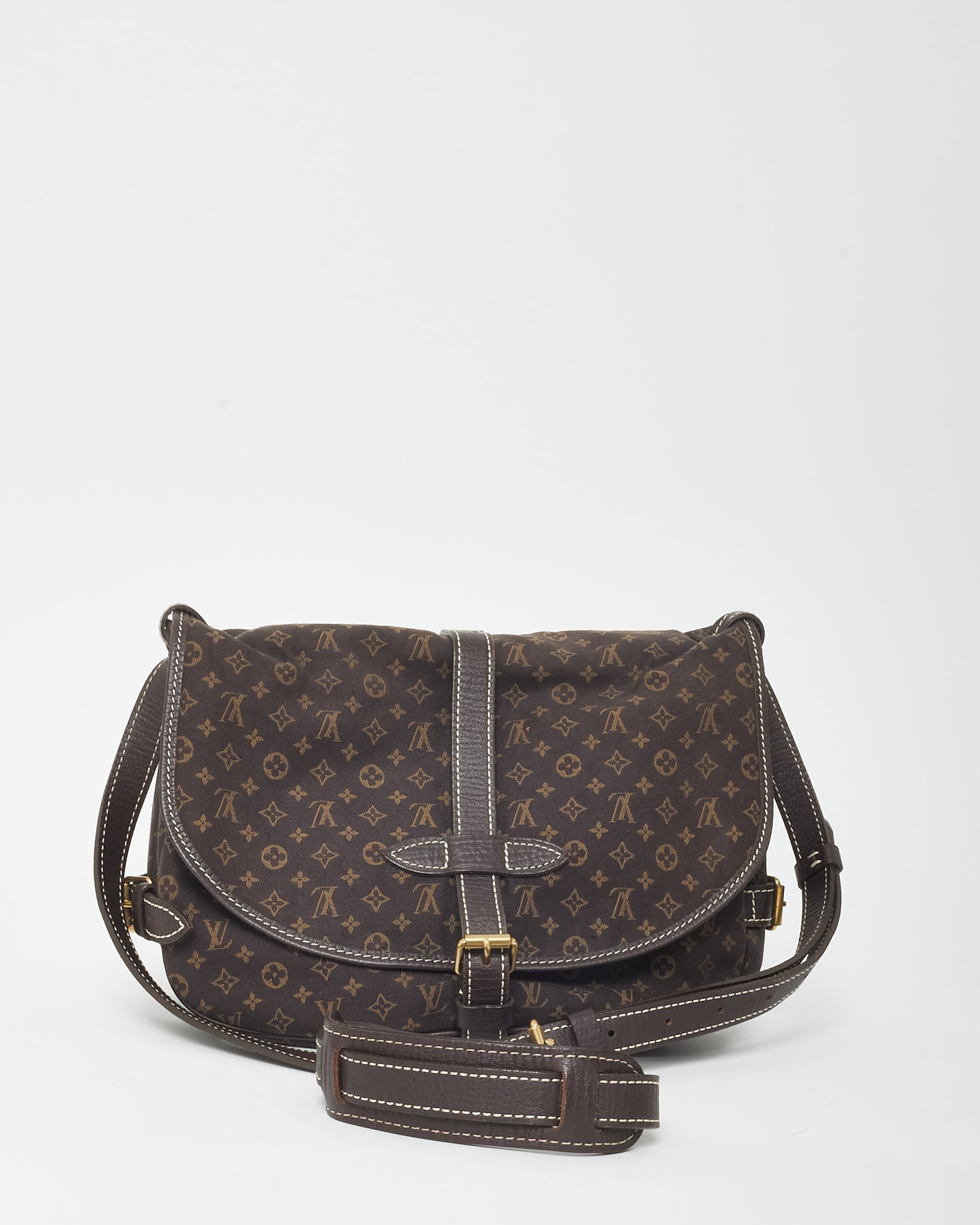 Louis Vuitton Brown Monogram Mini Lin Samur 30 Crossbody