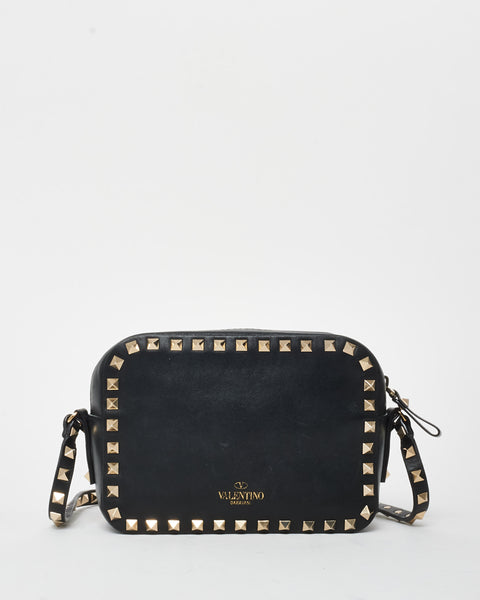 Buy Valentino Black Leather Rockstud Camera Bag - Authenticated