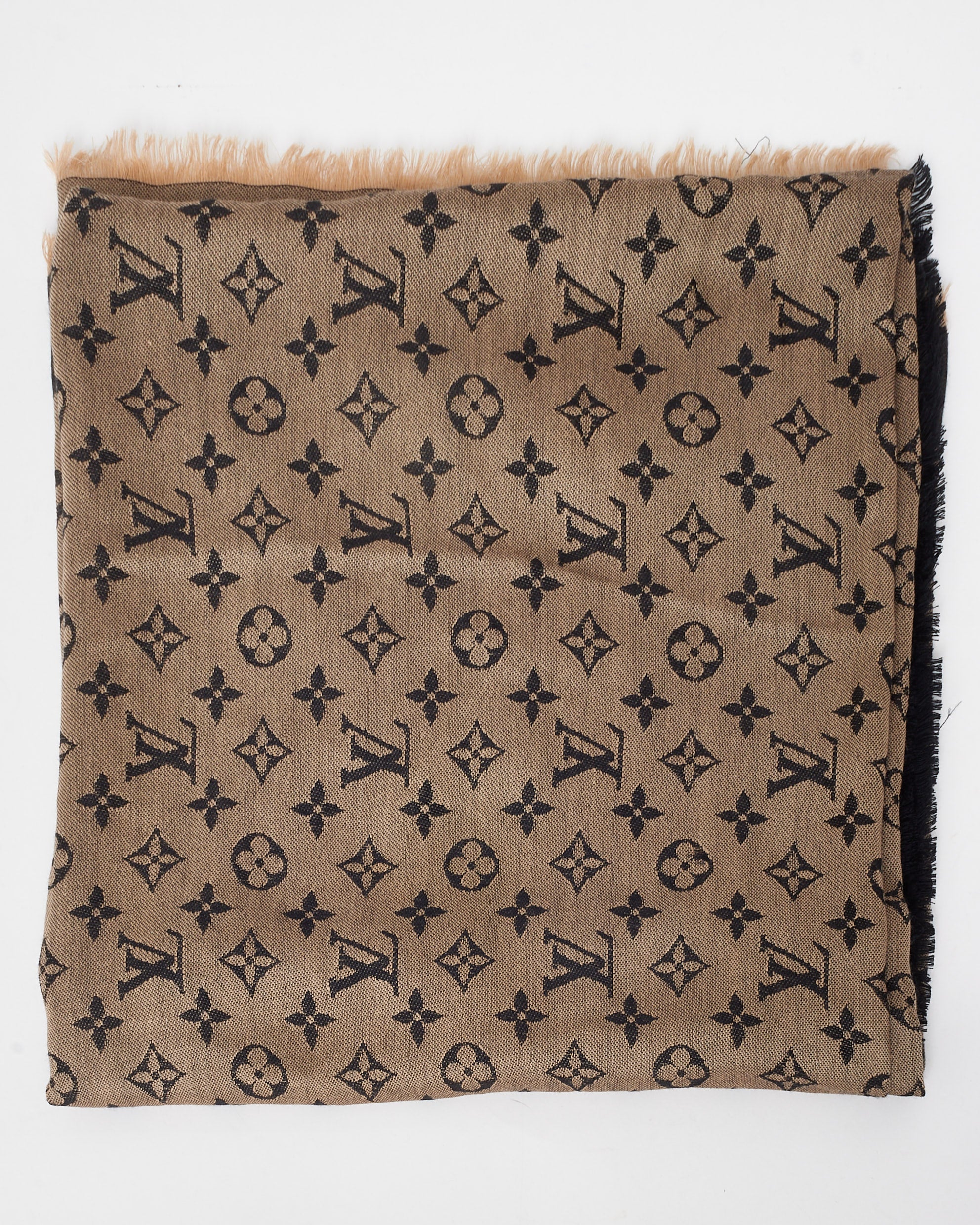 louis vuitton denim monogram shawl