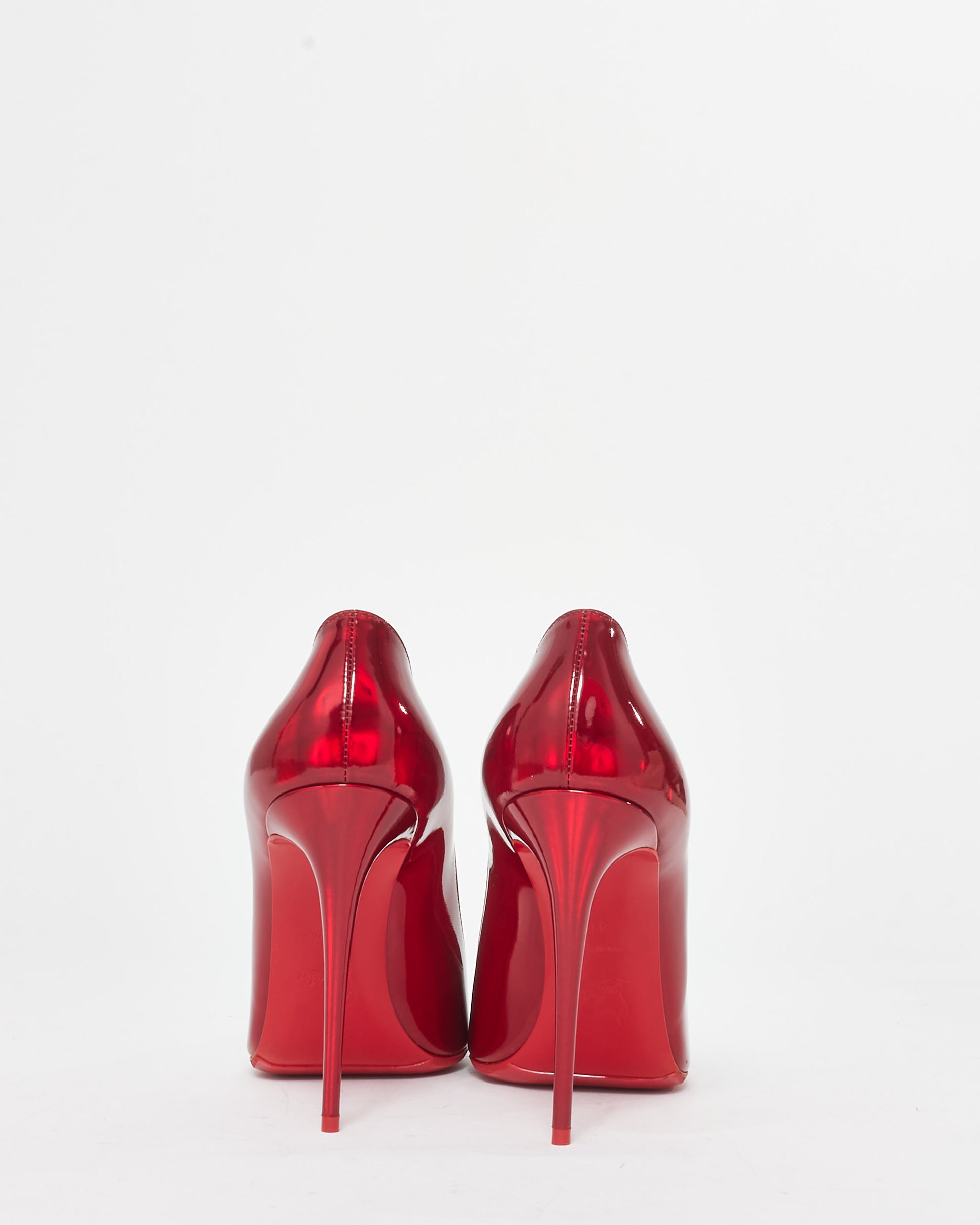 Buy Christian Louboutin Red Glossy Leather So Kate Pumps 41