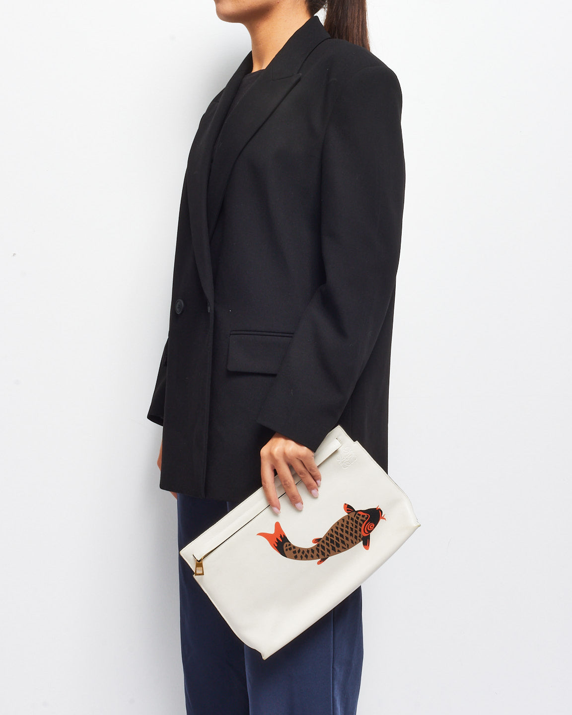 Medium Ola bag in smooth calfskin Red - LOEWE