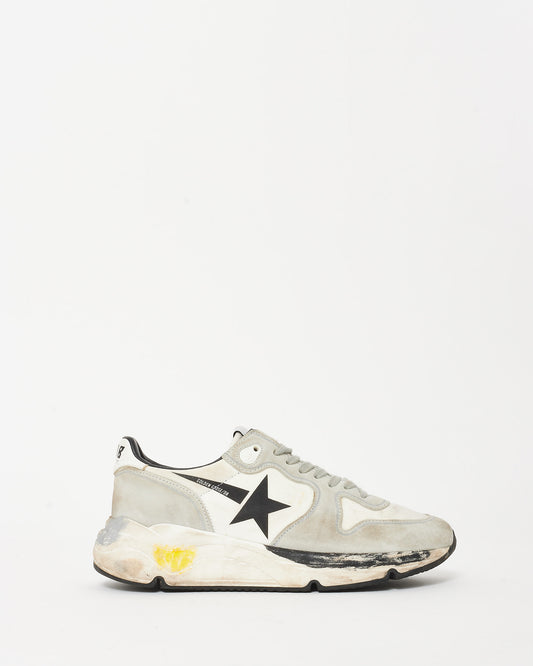 Golden Goose Black Grey & Yellow Running Sneakers - 37