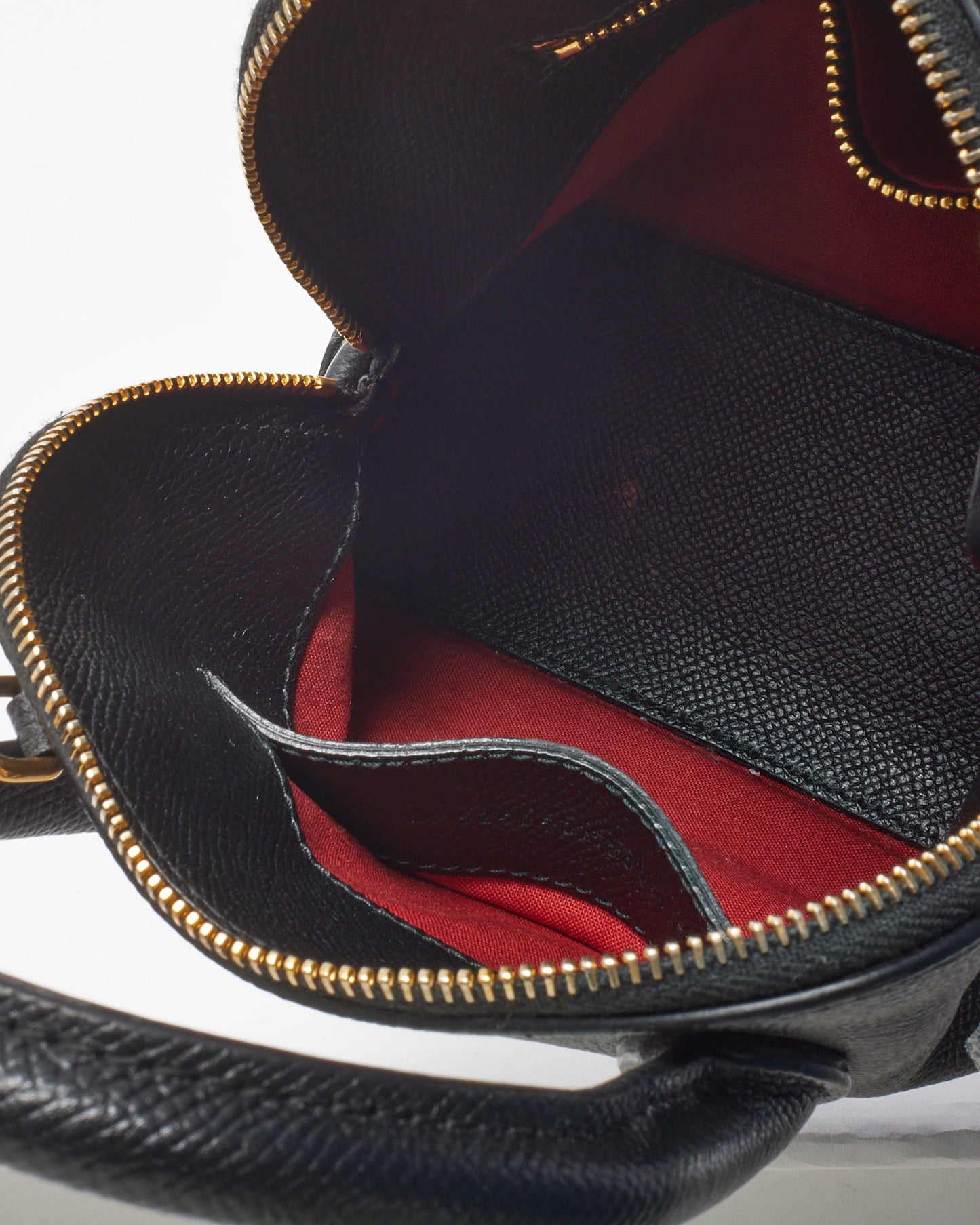 Balenciaga Black Grained Calfskin White Logo XXS Ville Top Handle Bag with Strap