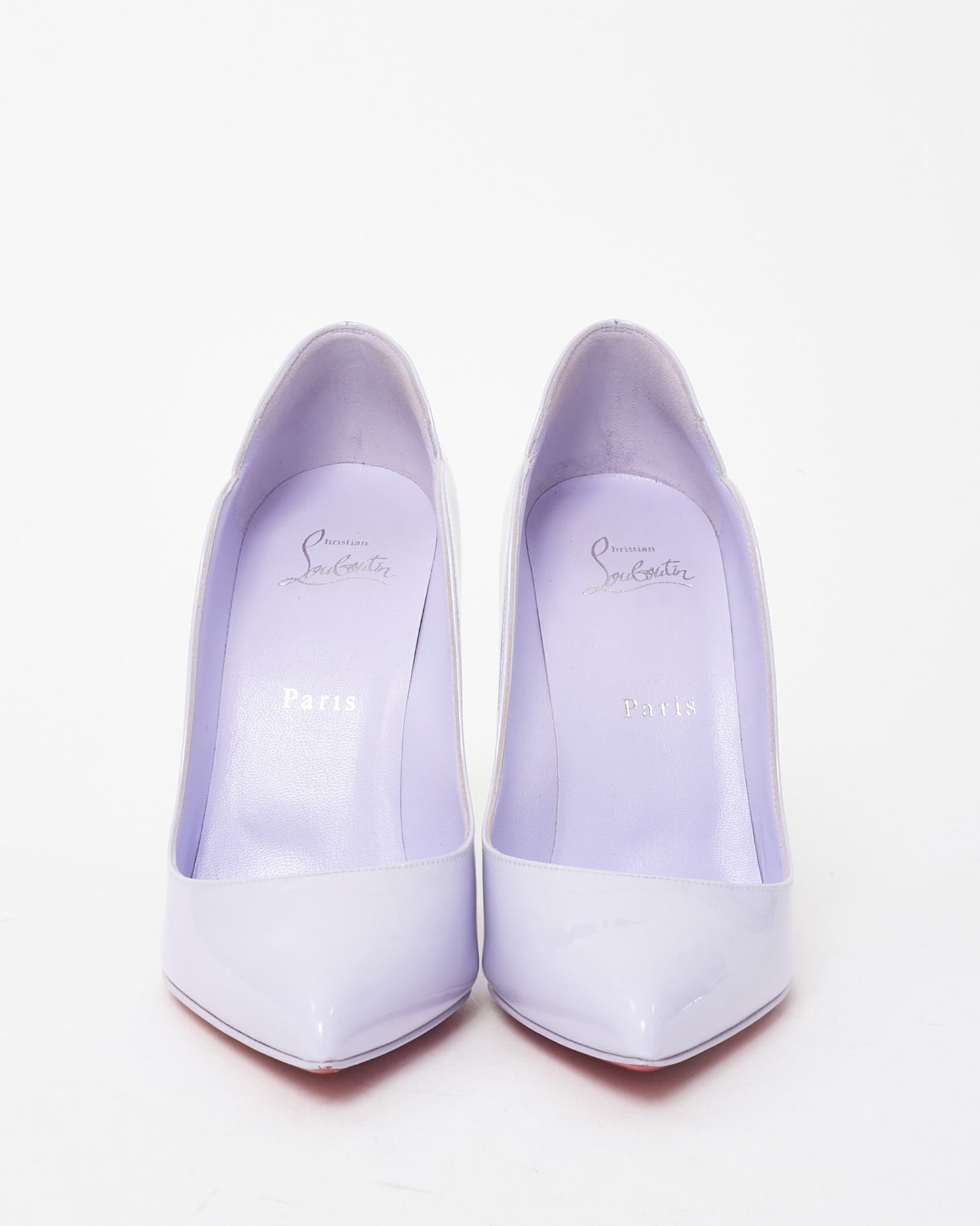 Christian Louboutin Purple Patent Leather Hot Chick 100mm Pumps - 39