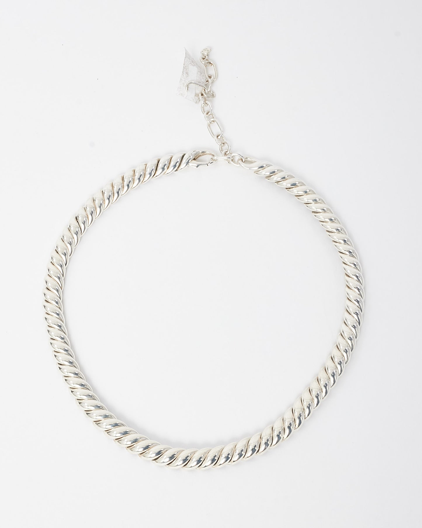 David Yurman Sterling Silver Sculpted Cable Collar Necklace