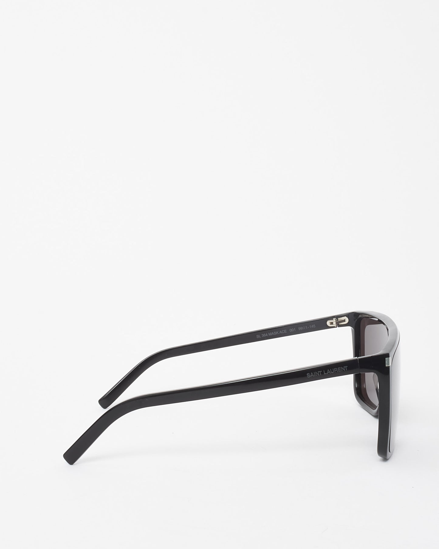 Saint Laurent Black SL364 Mask Ace Flat Top Sunglasses