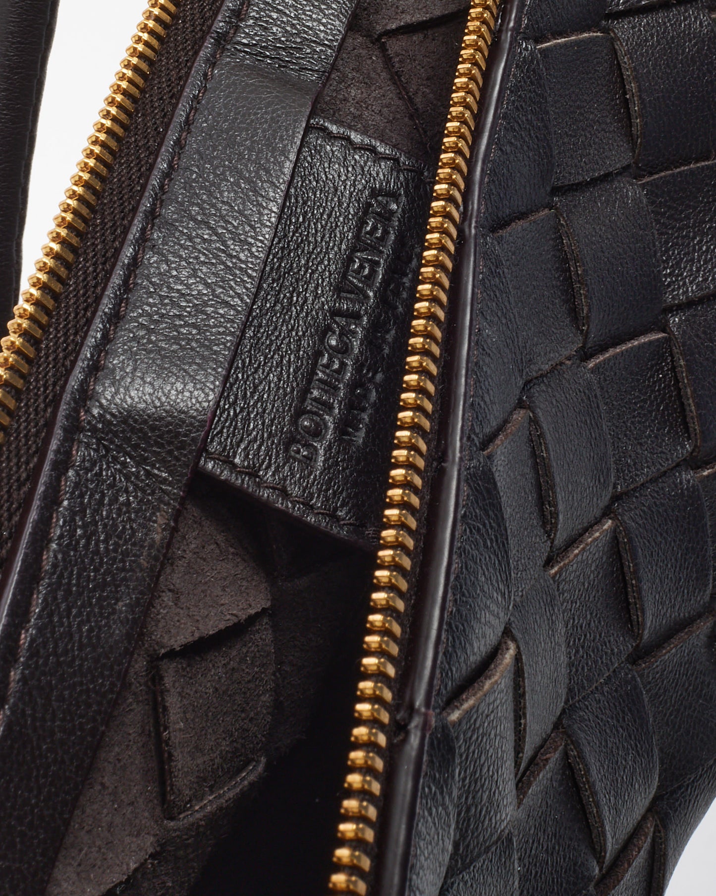 Bottega Veneta Brown (Fondant) Intrecciato Leather Small Turn Pouch Bag