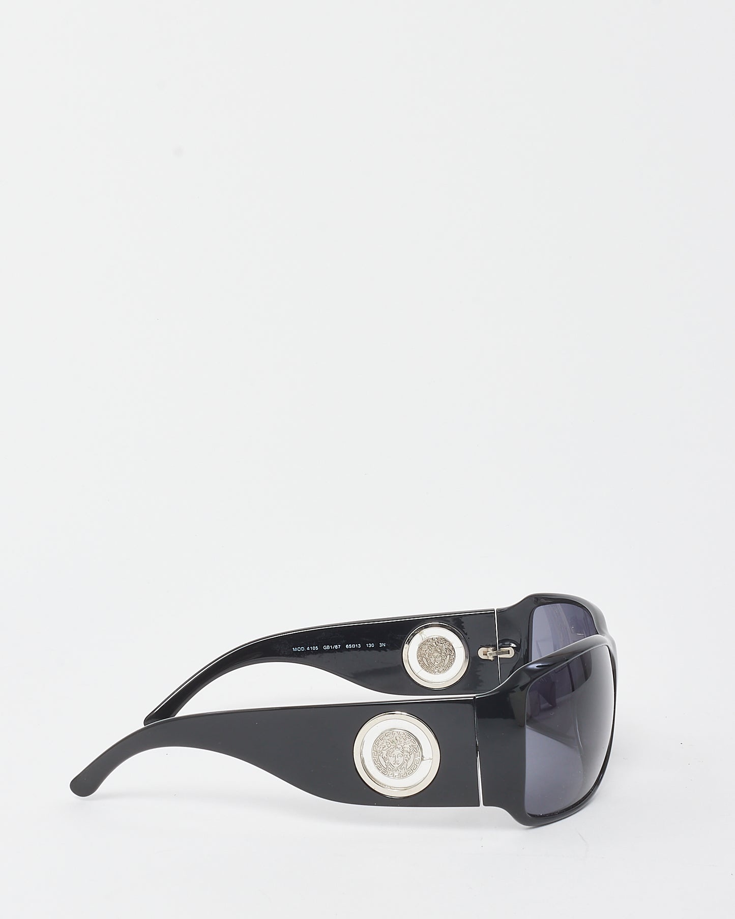 Versace Vintage Silver Rimless Square Medusa Head MOD2005 Sunglasses