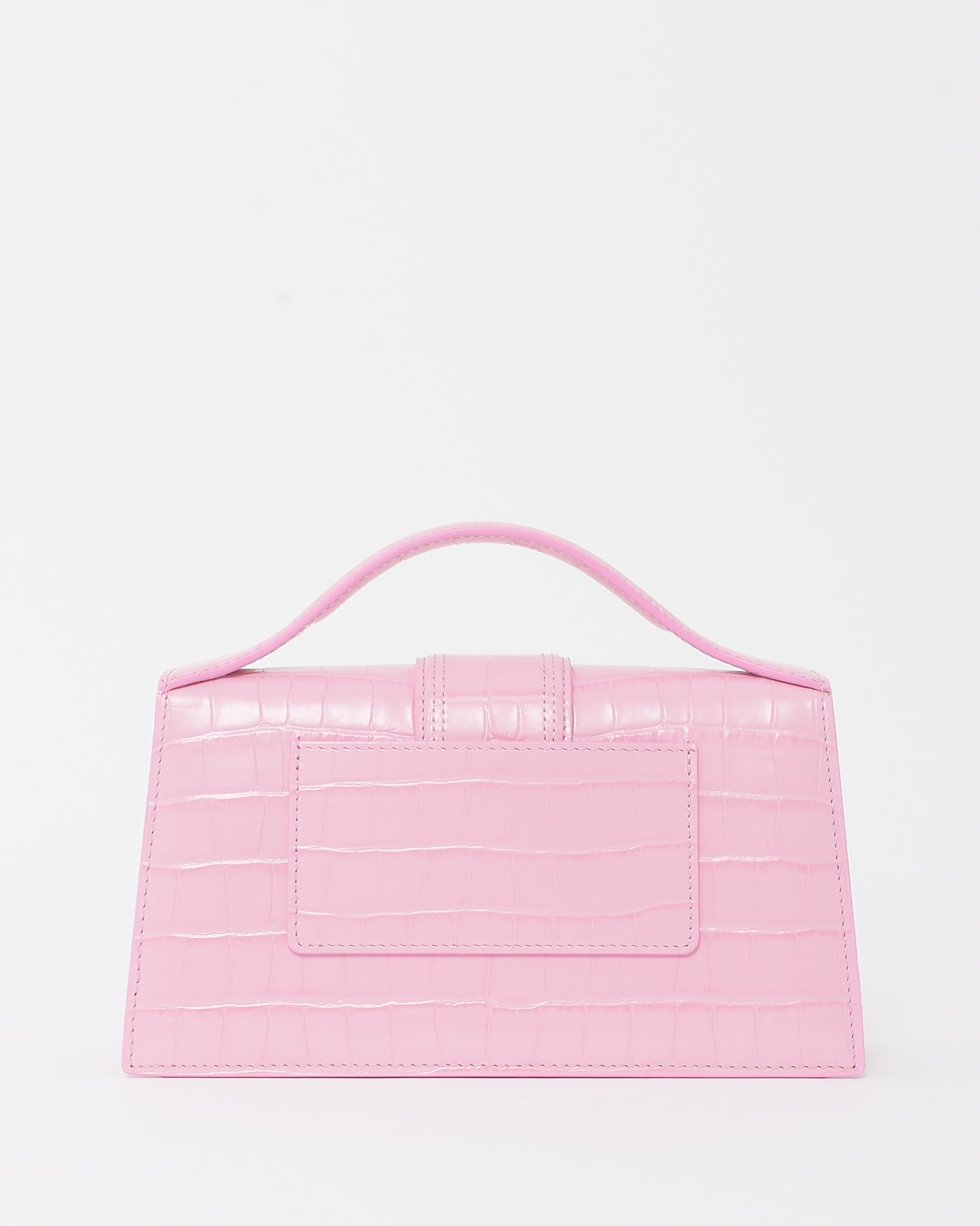 Buy Jacquemus Pink Croc Embossed Leather Le Grand Bambino Buy Jacquemus Pink Croc Embossed Leather Le Grand Bambino
