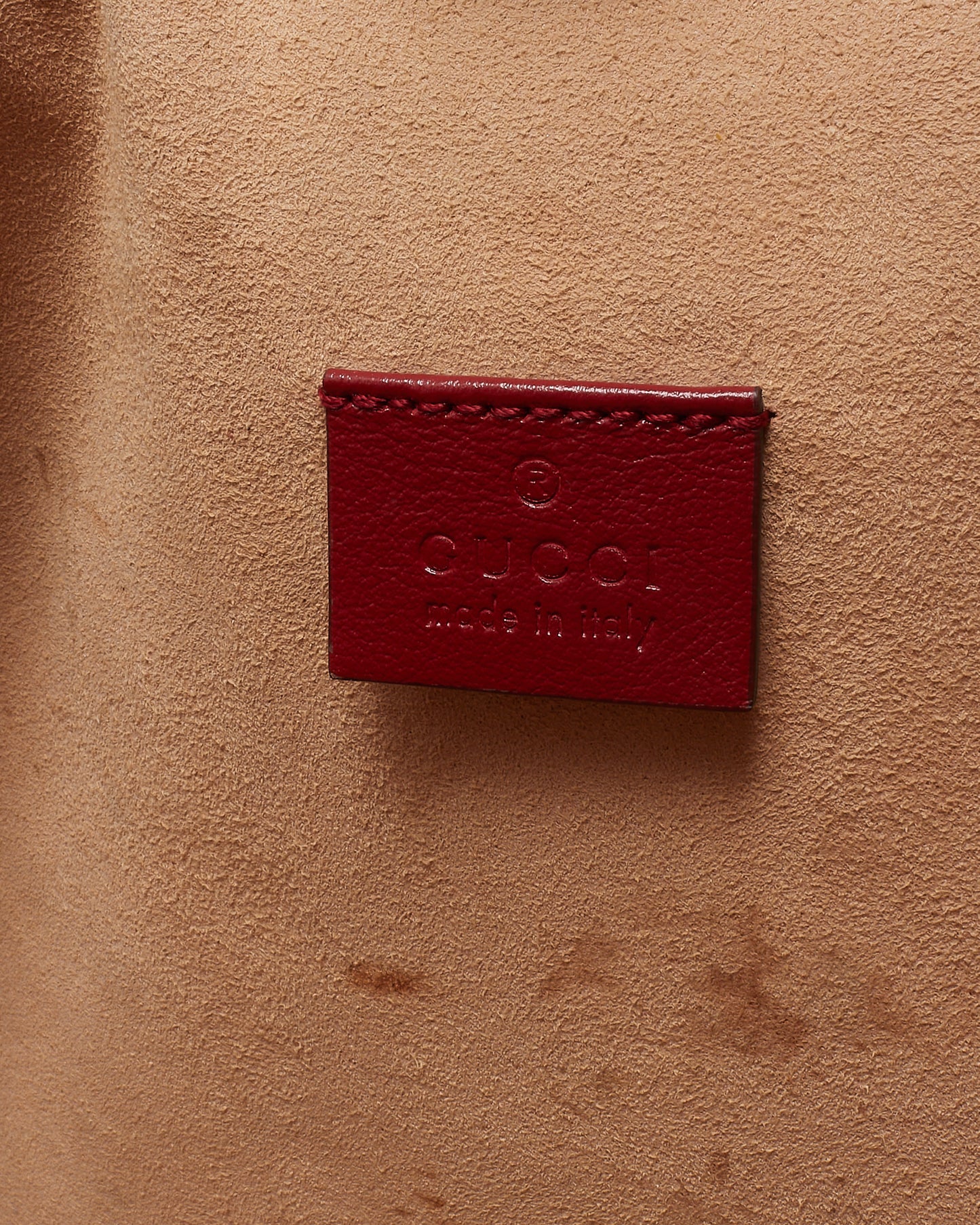 Gucci Red Leather and Black GG Tweed Large Linea Rajah Tote Bag