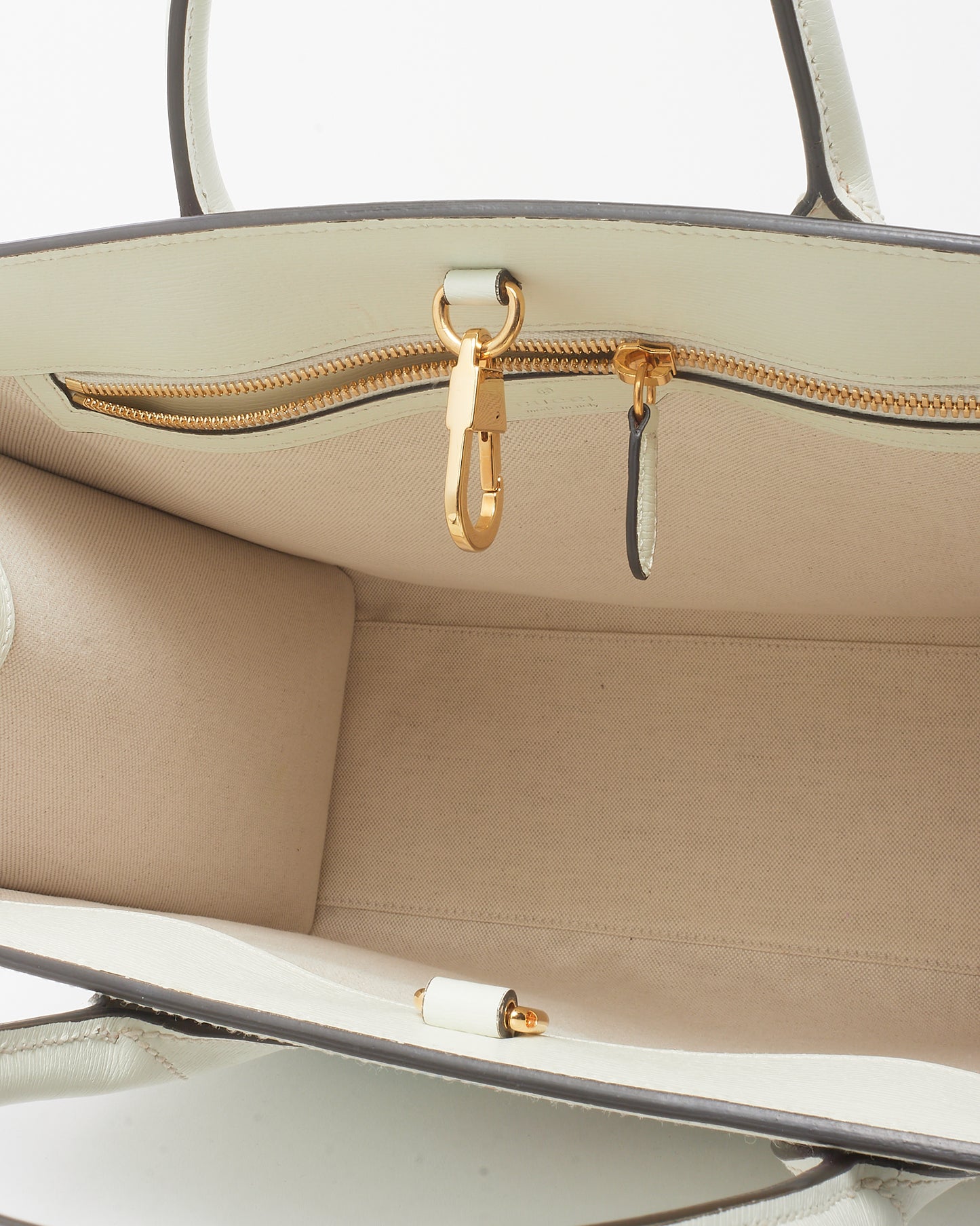 Gucci White/Blue/Multi Coated Canvas Medium Tiger Tote with Strap