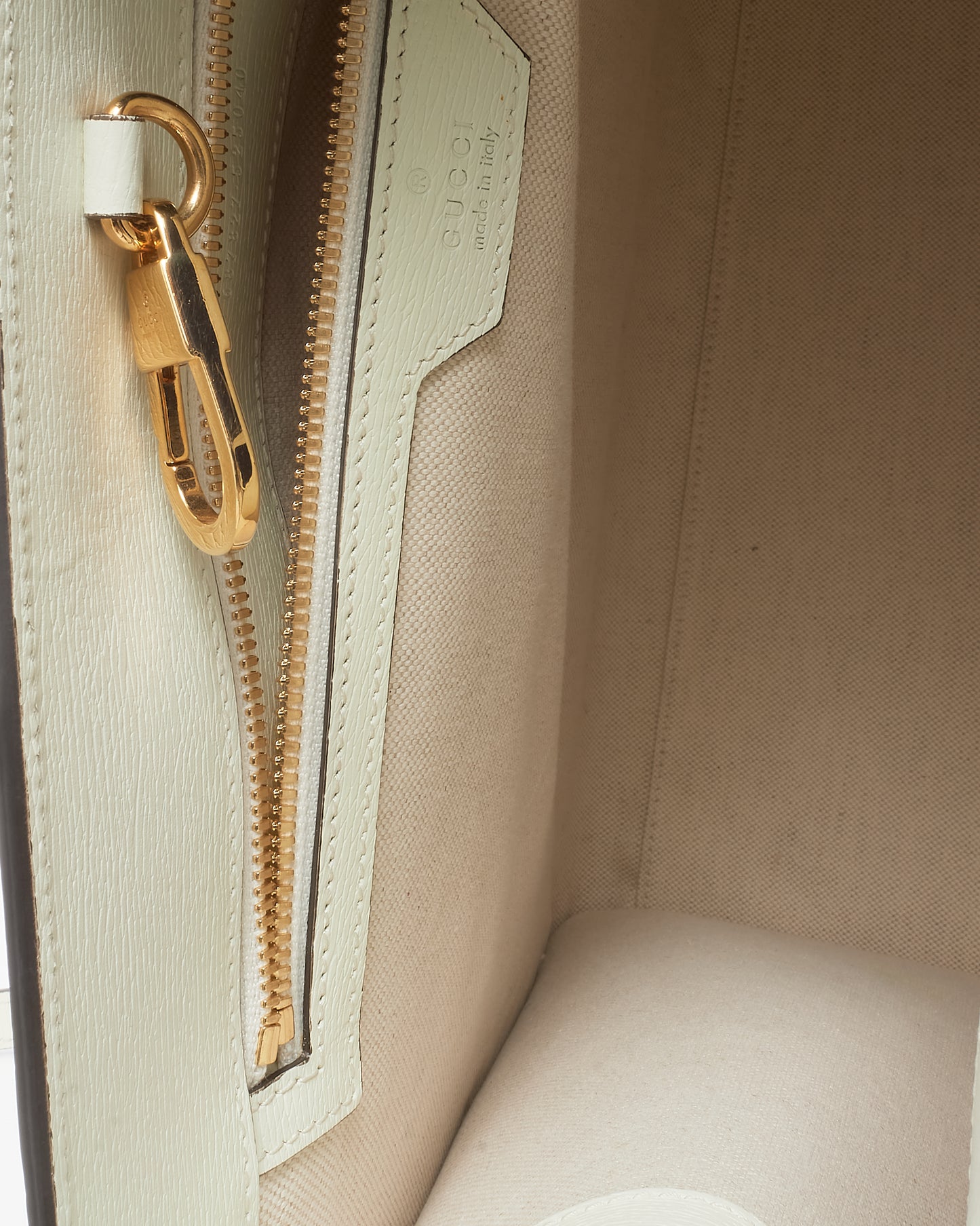 Gucci White/Blue/Multi Coated Canvas Medium Tiger Tote with Strap