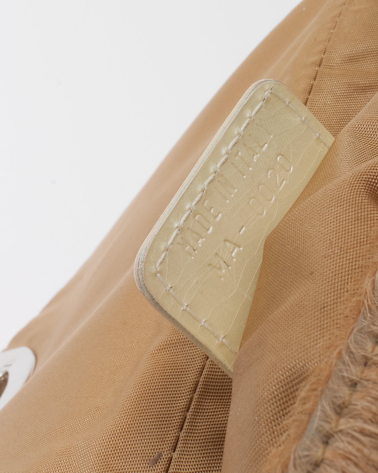 Dior Vintage Cream Pony Hair Fur Malice Chain Shoulder Bag