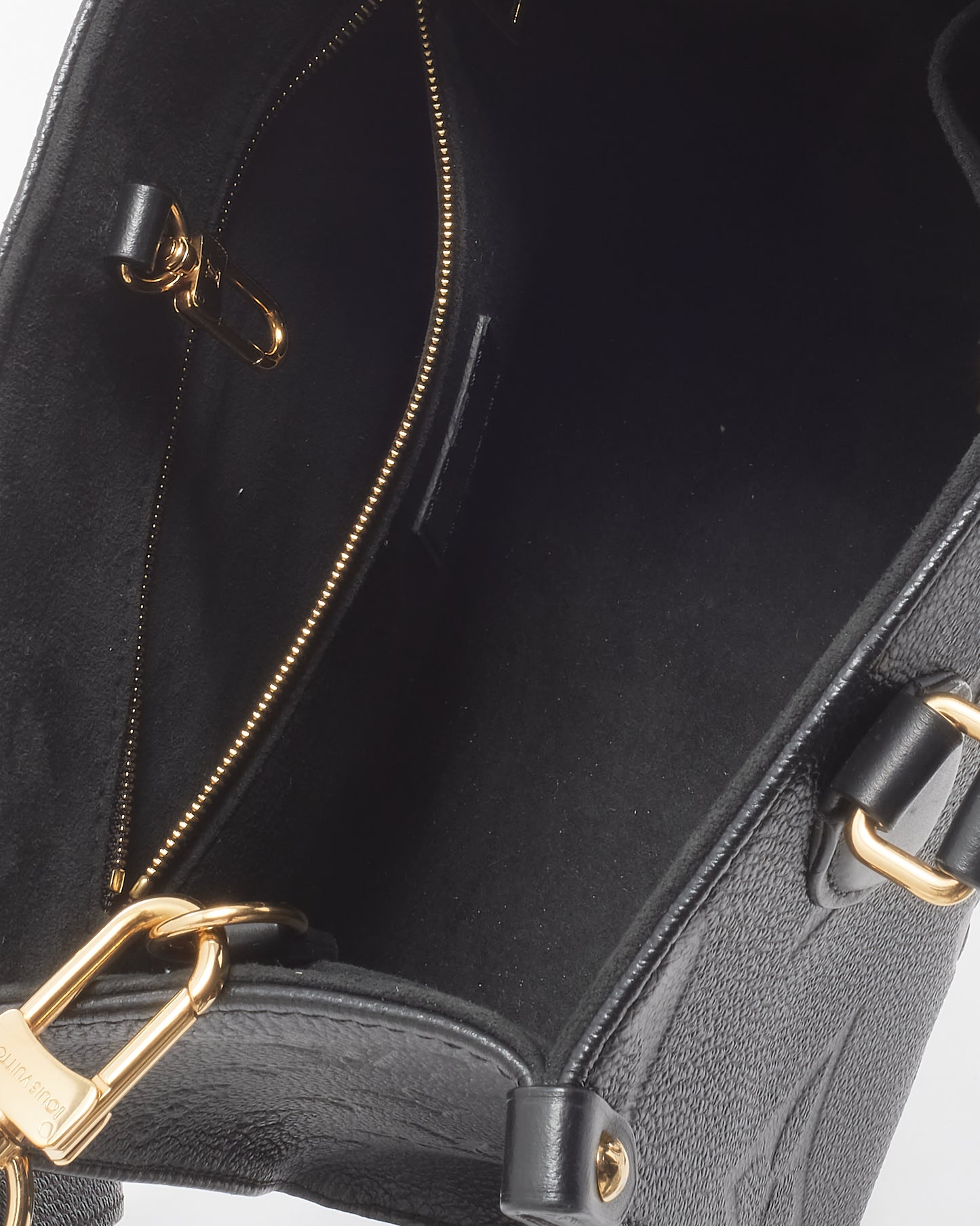 Louis Vuitton Black Monogram Empreinte Leather OnTheGo PM Bag