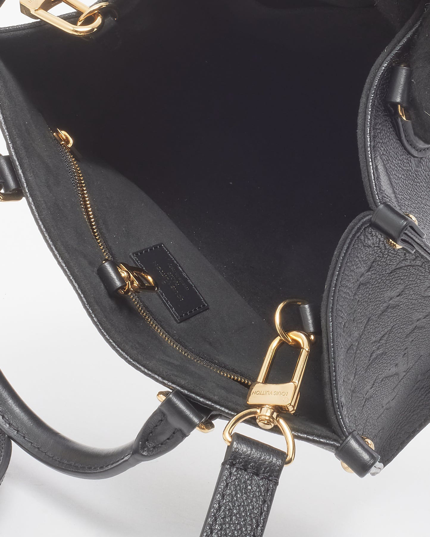 Louis Vuitton Black Monogram Empreinte Leather OnTheGo PM Bag