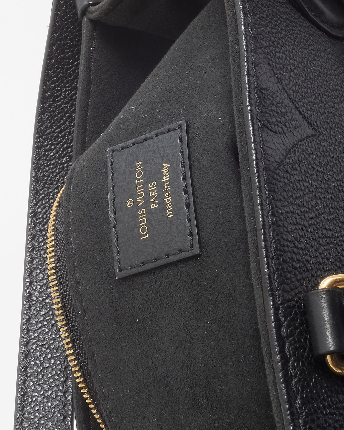 Louis Vuitton Black Monogram Empreinte Leather OnTheGo PM Bag