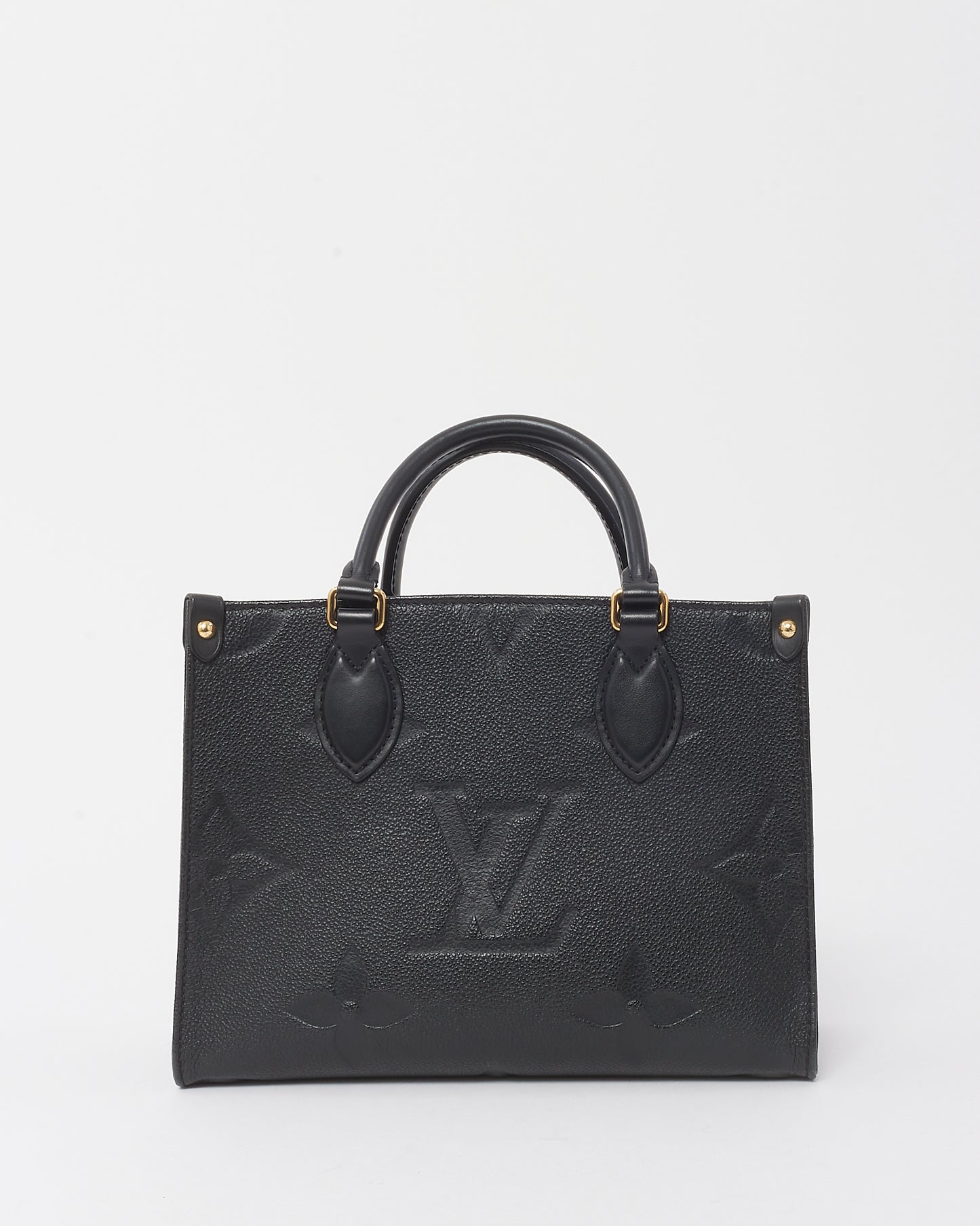 Louis Vuitton Black Monogram Empreinte Leather OnTheGo PM Bag