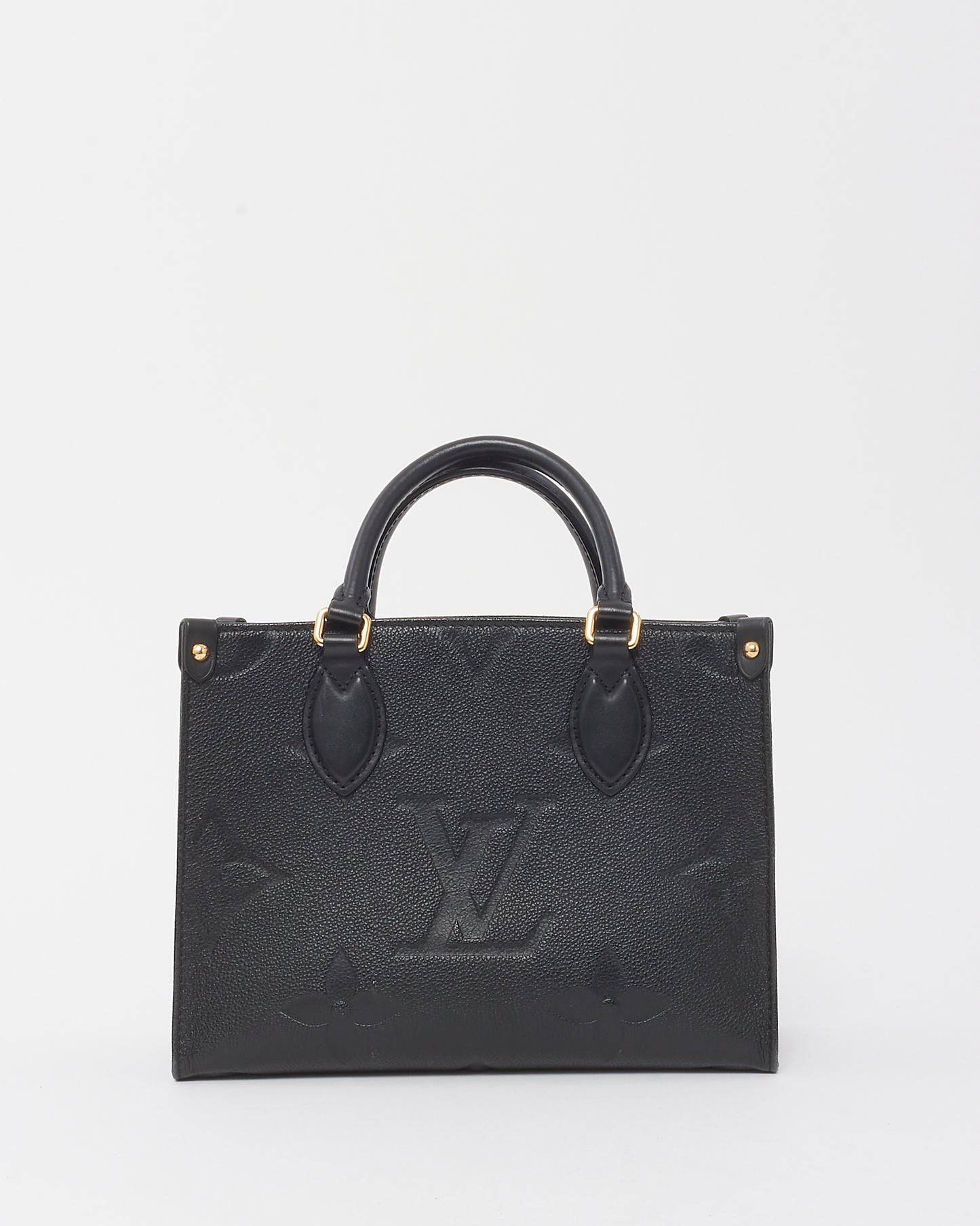 Louis Vuitton Black Monogram Empreinte Leather OnTheGo PM Bag