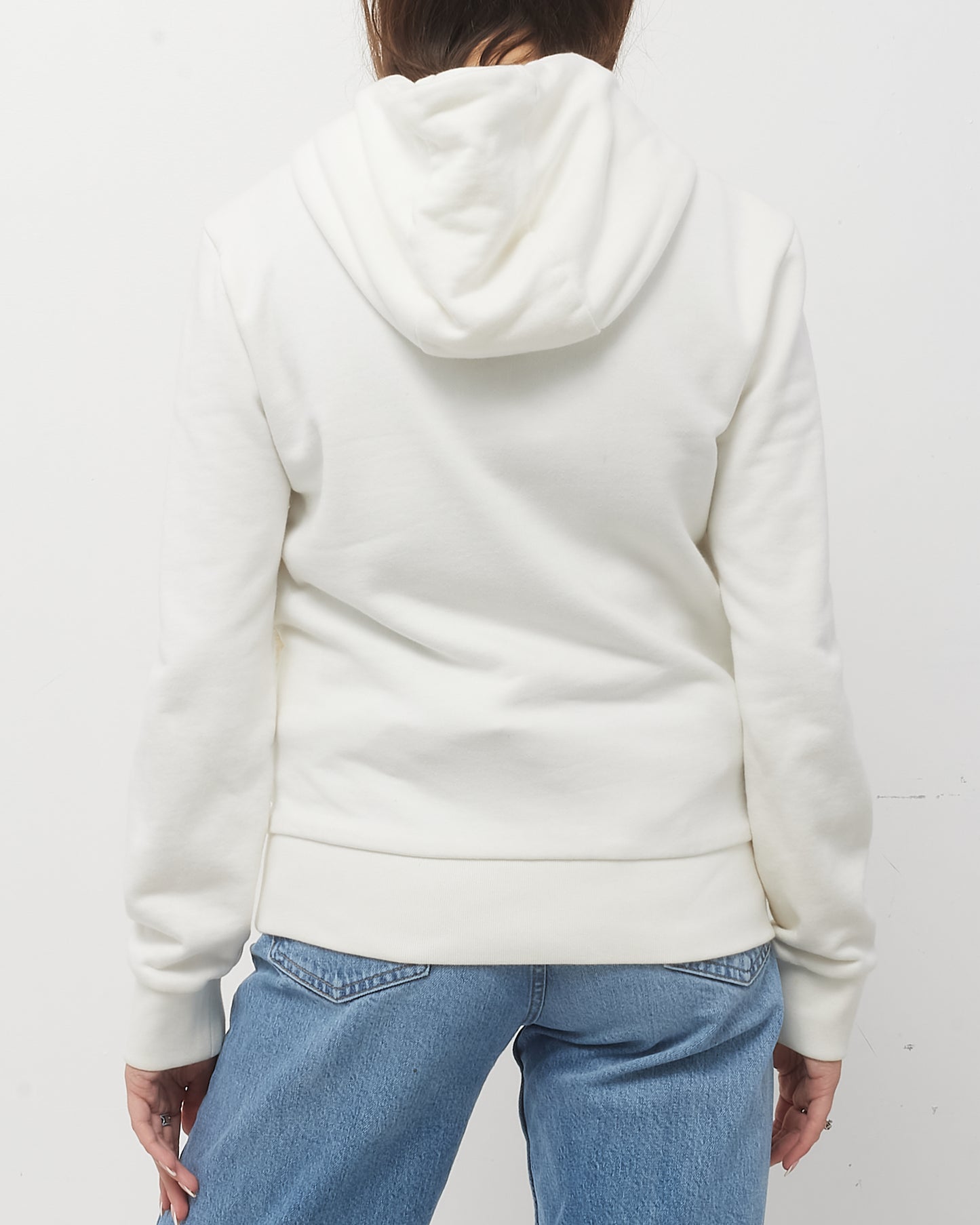 Moncler Men's White Nylon Padded Maglia Zip Up Cardigan Jacket - S