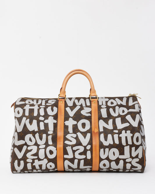 Louis Vuitton Monogram x Stephen Sprouse 2001 Graffiti Keepall 50 Bag - NO STRAP