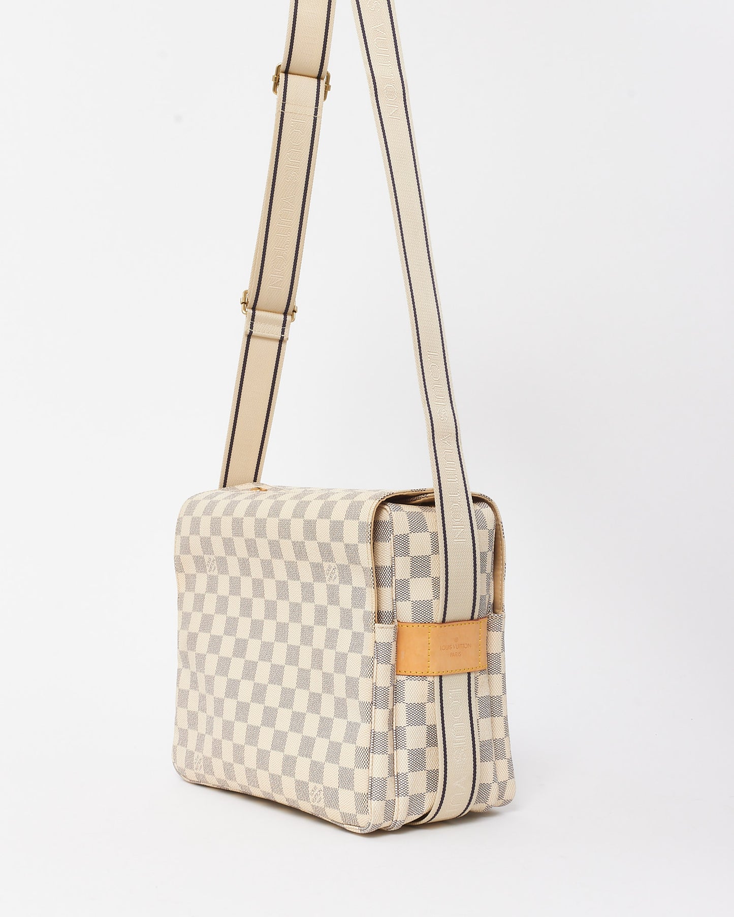 Louis Vuitton Damier Azur Coated Canvas Naviglio Crossbody Bag