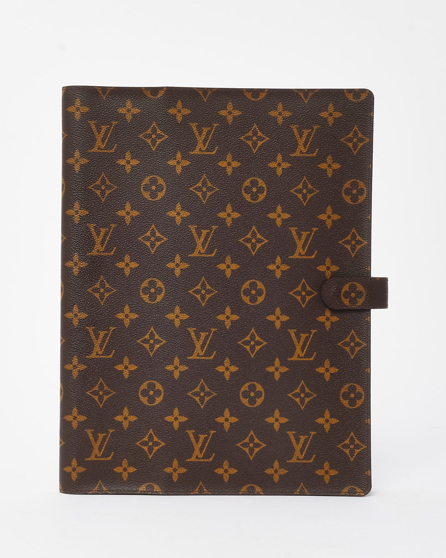 Louis Vuitton Monogram Canvas Large Desk A4 Bloc Agenda/Notebook Cover with Pen