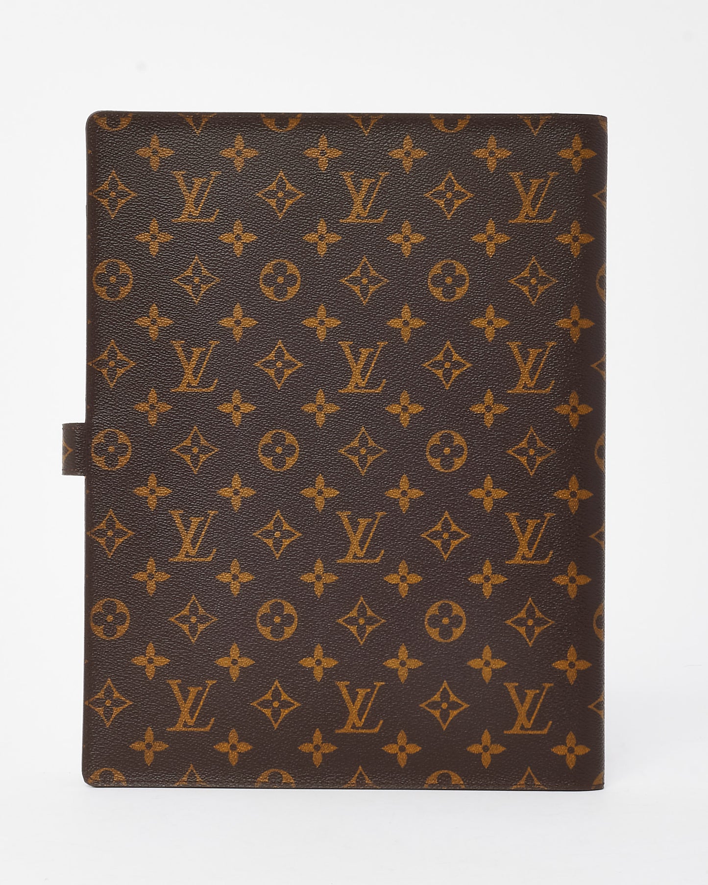 Louis Vuitton Monogram Canvas Large Desk A4 Bloc Agenda/Notebook Cover with Pen