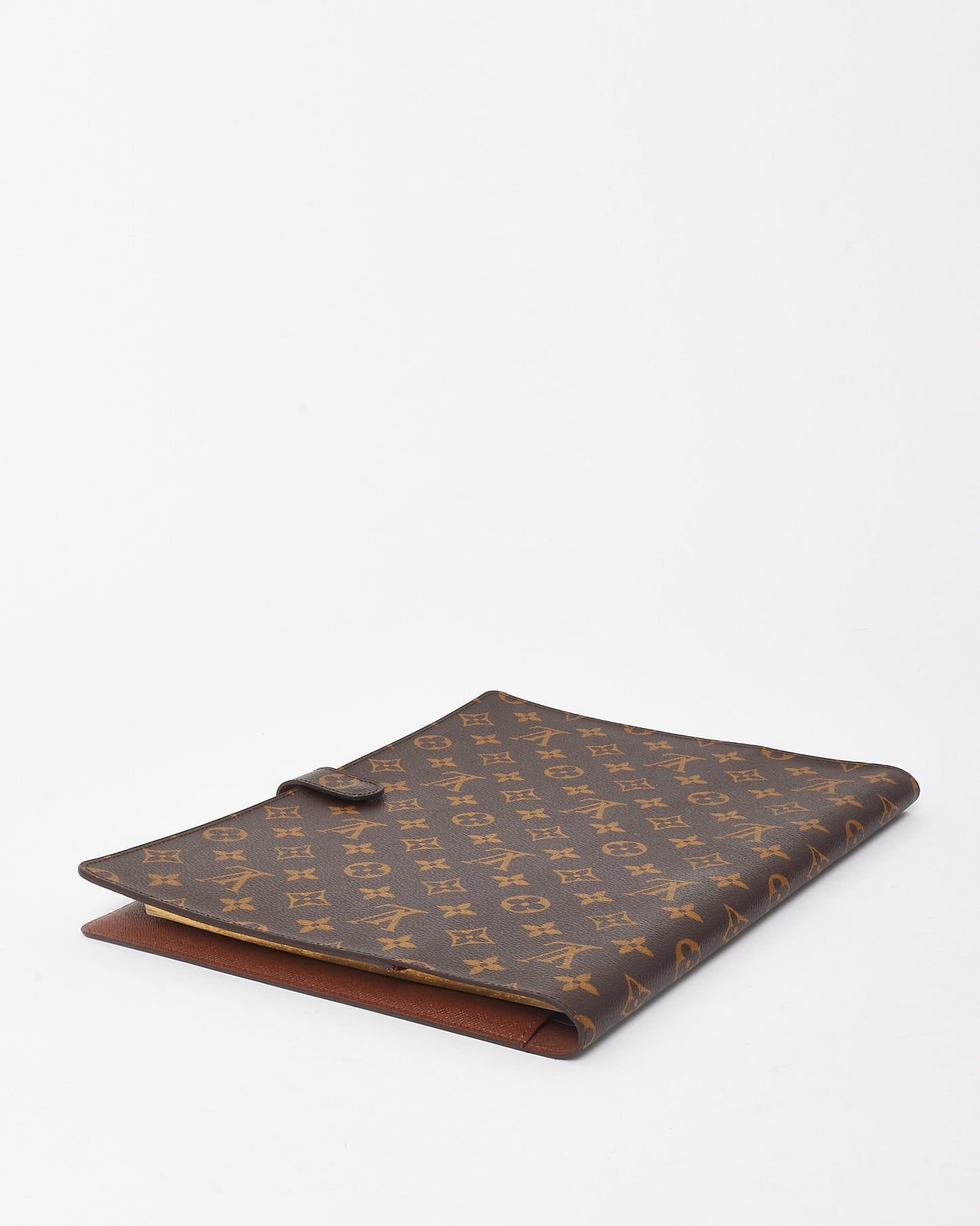 Louis Vuitton Monogram Canvas Large Desk A4 Bloc Agenda/Notebook Cover with Pen