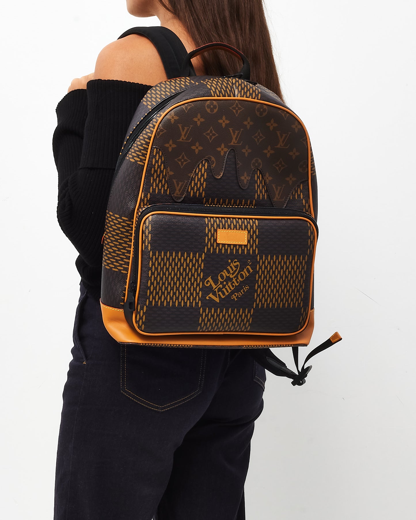 Louis Vuitton x NIGO Monogram and Giant Damier Ebene Coated Canvas Campus Backpack