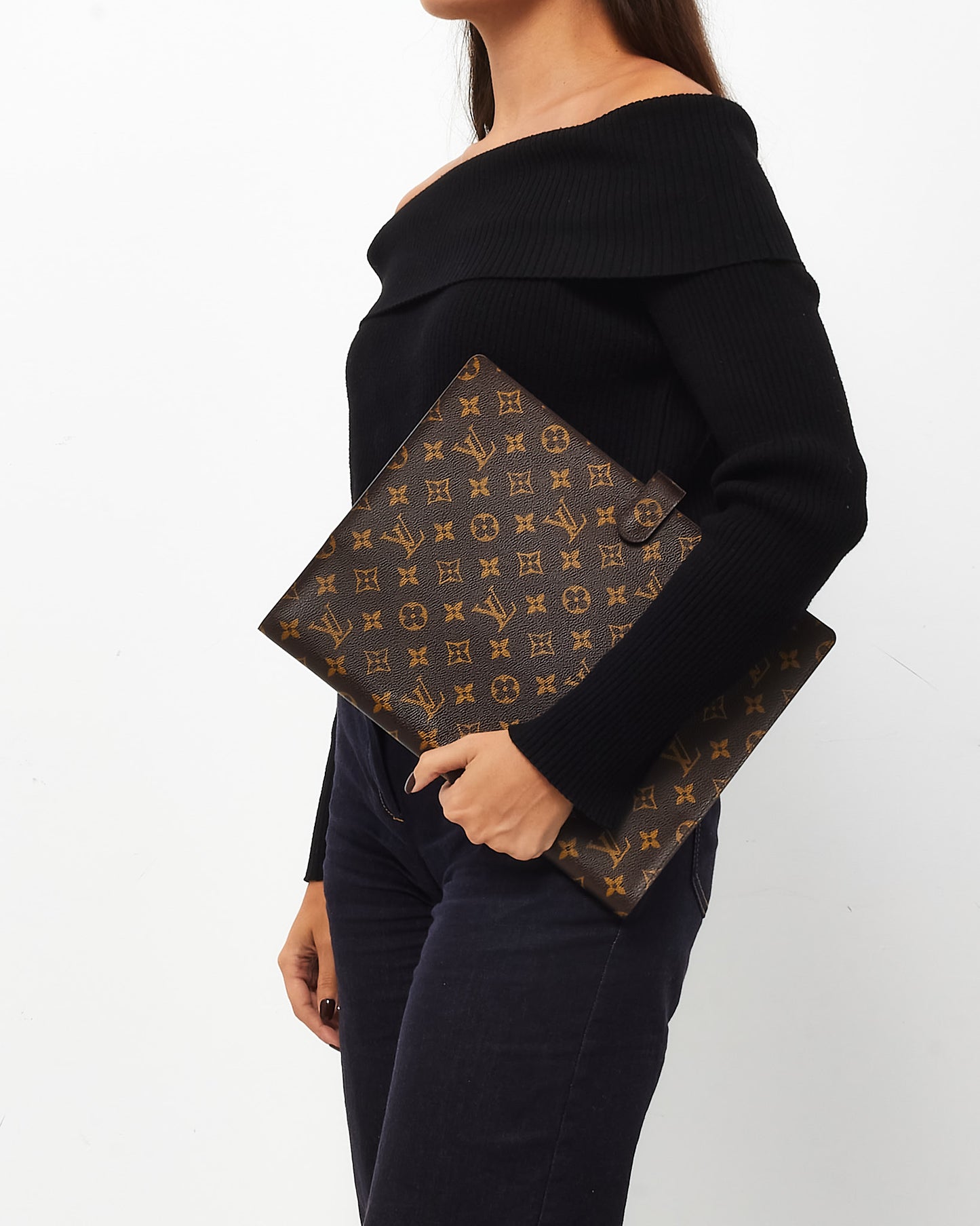 Louis Vuitton Monogram Canvas Large Desk A4 Bloc Agenda/Notebook Cover with Pen