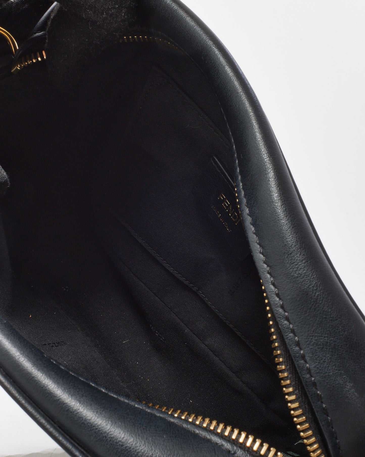 Fendi Black & Brown FF Zucca Coated Canvas FF 1974 Stamp Camera Bag