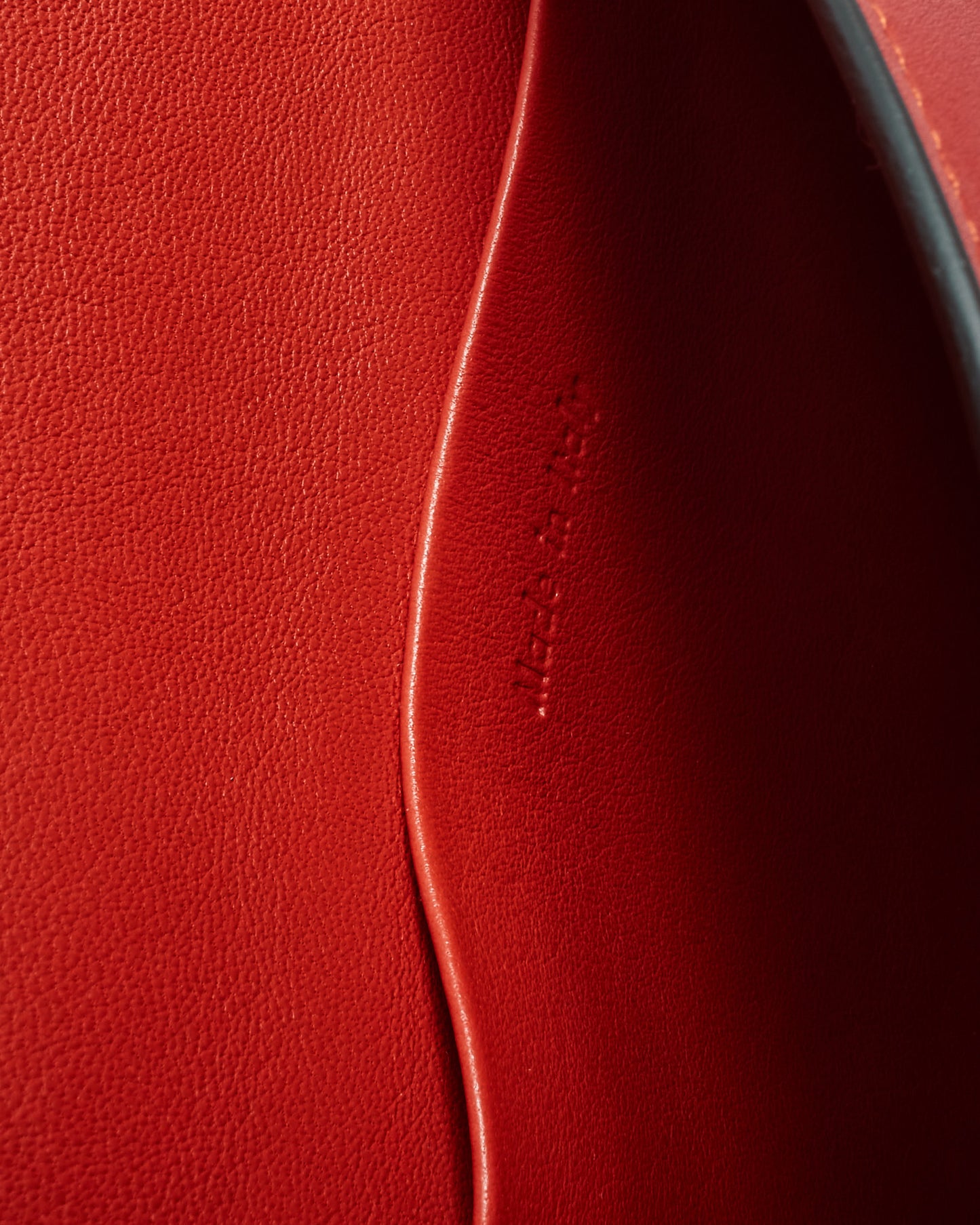 Celine Red Smooth Calfskin Leather Small Trotteur Crossbody Bag