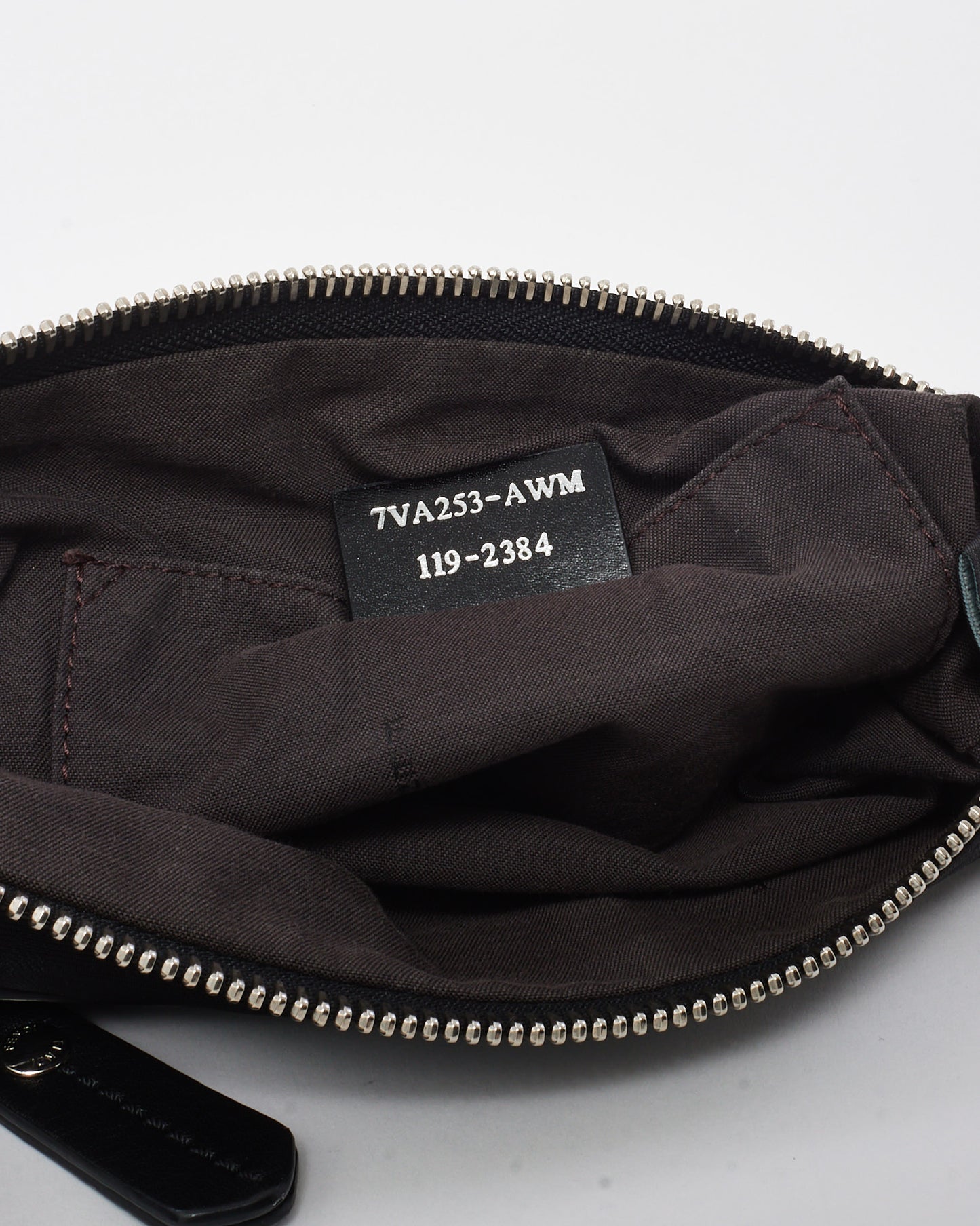 Fendi Black FF Zucca Print Nylon Zip Belt Bag