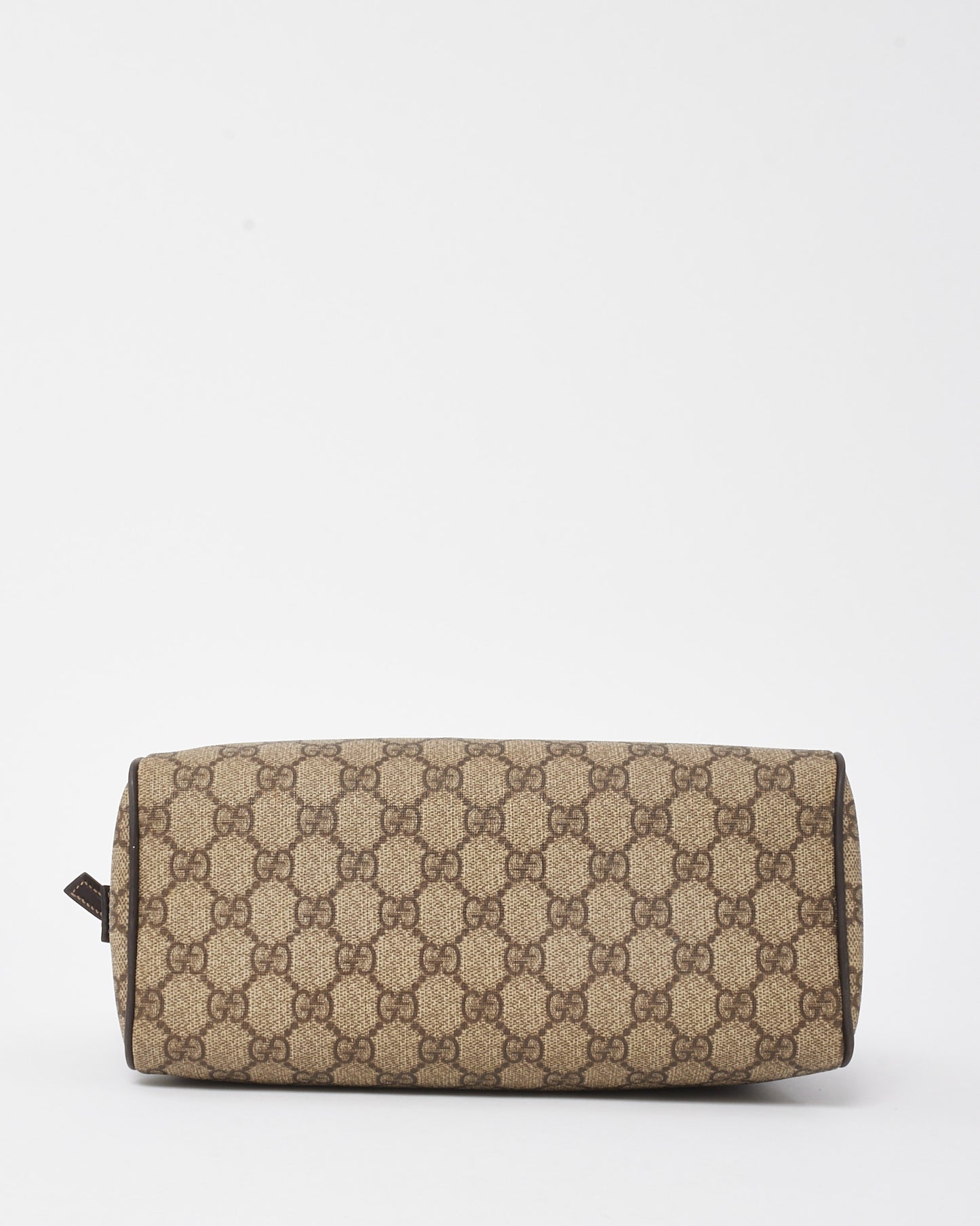 Gucci Beige and Brown GG Supreme Monogram Coated Canvas 26cm Large Toiletry Pouch