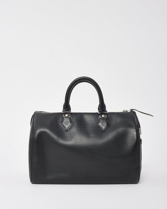 Louis Vuitton Black Epi Leather Speedy 30 Bag