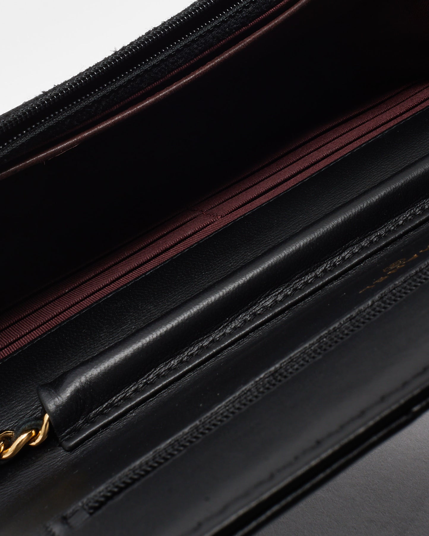 Chanel Black Quilted Lambskin Leather WOC Wallet on Chain Crossbody Bag GHW