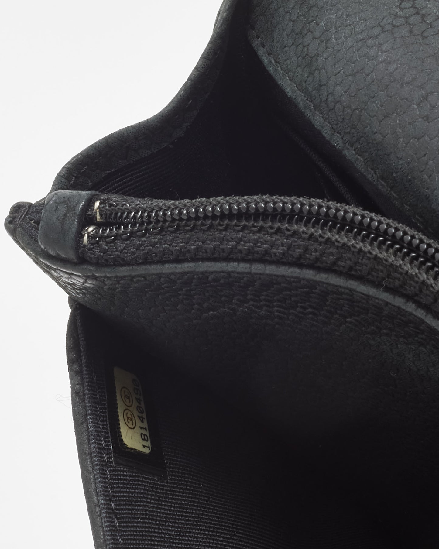 Chanel Black Quilted Caviar Leather WOC Wallet on Chain Crossbody Bag SHW