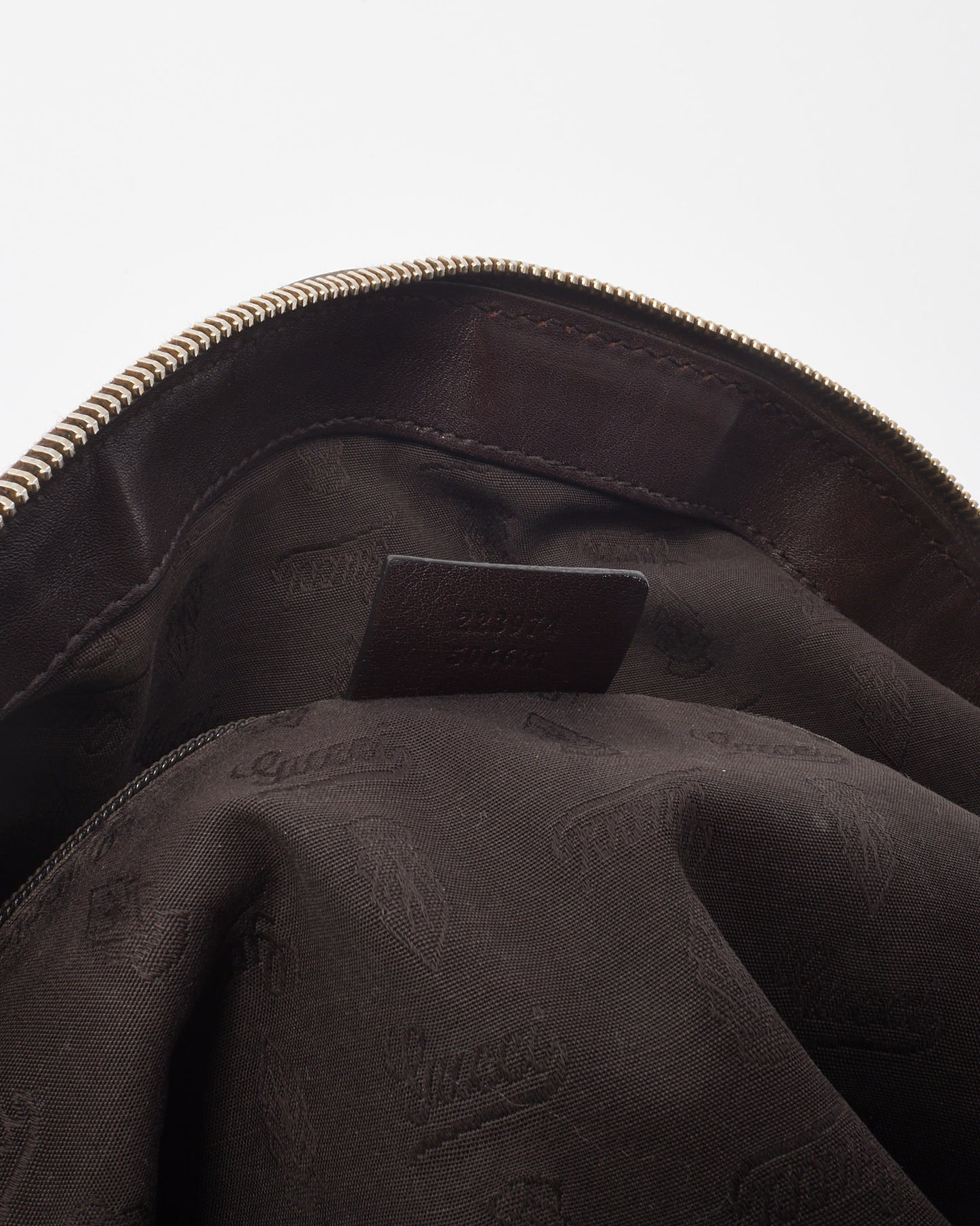 Gucci Brown Signature GG Monogram Leather Medium Sukey Boston Shoulder Bag