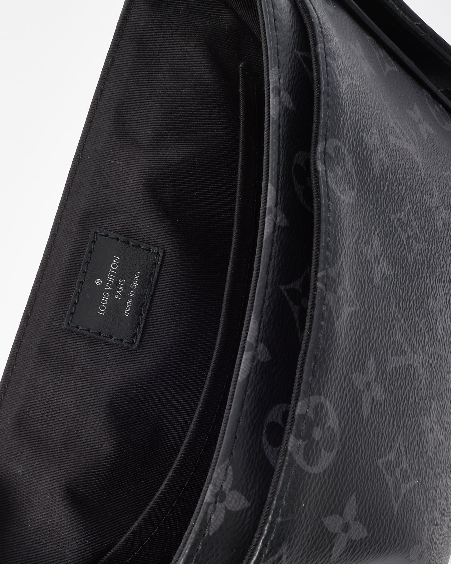 Louis Vuitton Black Monogram Coated Canvas Eclipse District PM Crossbody Bag