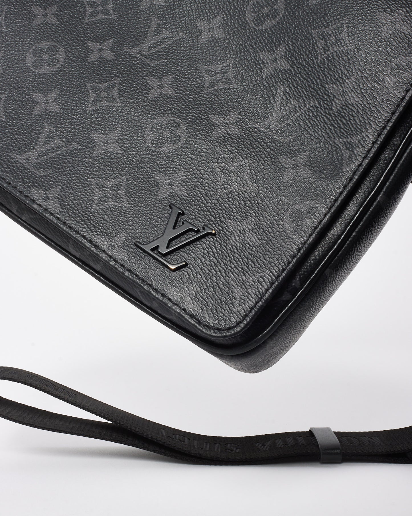 Louis Vuitton Black Monogram Coated Canvas Eclipse District PM Crossbody Bag
