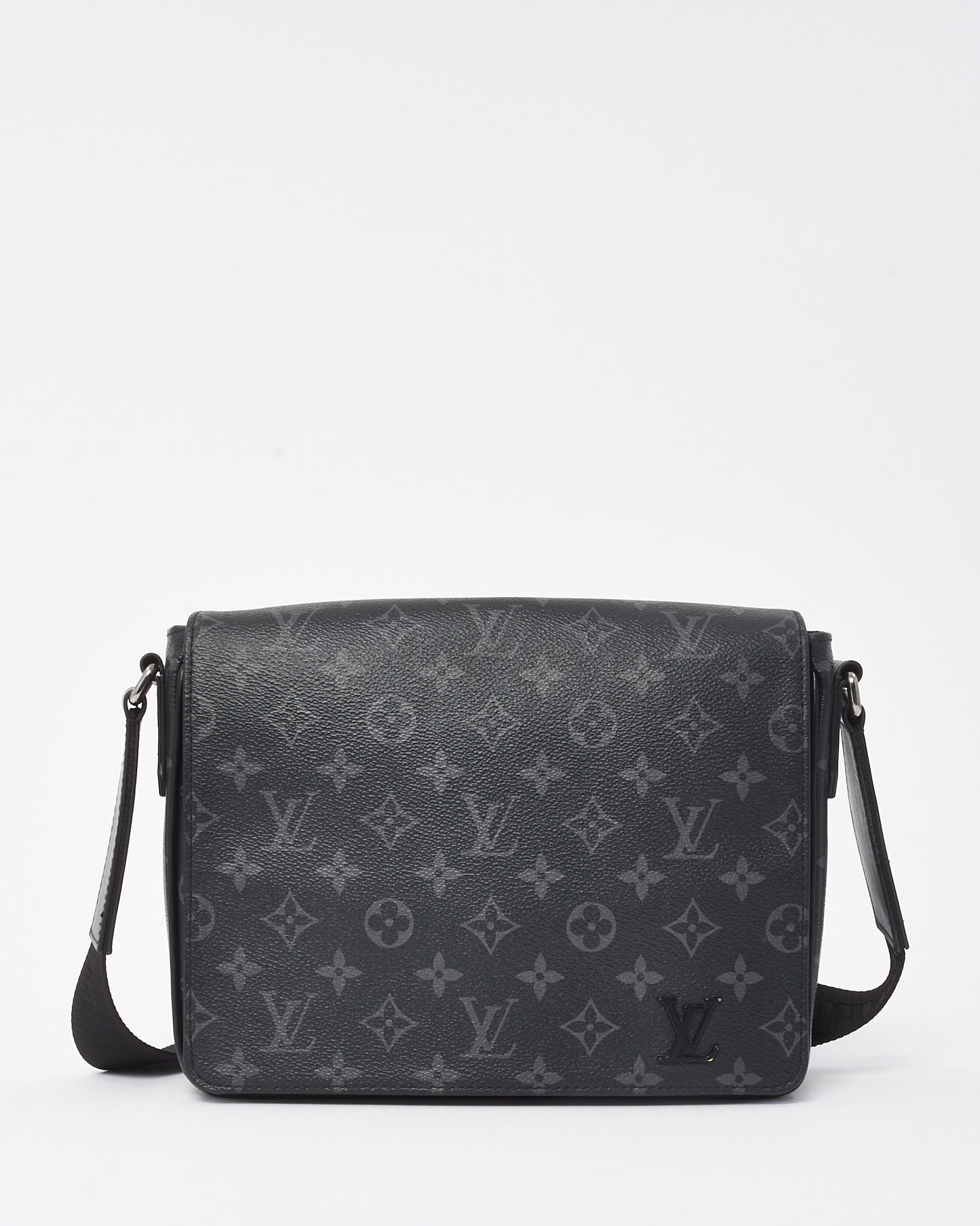 Louis Vuitton Black Monogram Coated Canvas Eclipse District PM Crossbody Bag