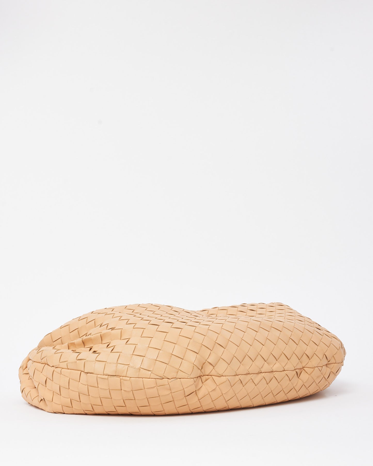 Bottega Veneta Beige Intrecciato Leather Medium Jodie Shoulder Bag