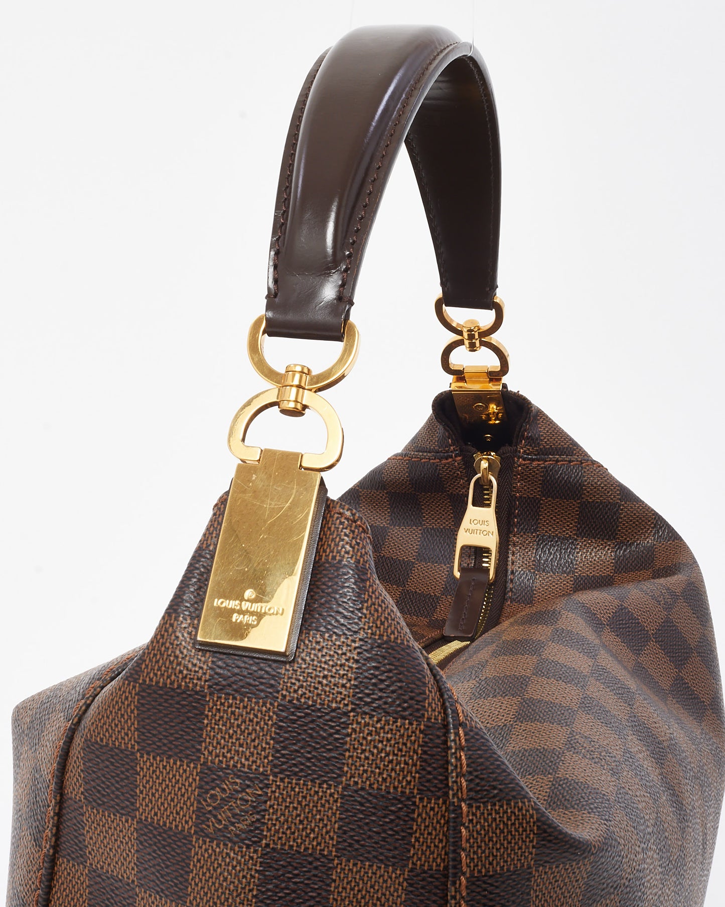 Louis Vuitton Damier Ebene Coated Canvas Portobello GM Shoulder Bag