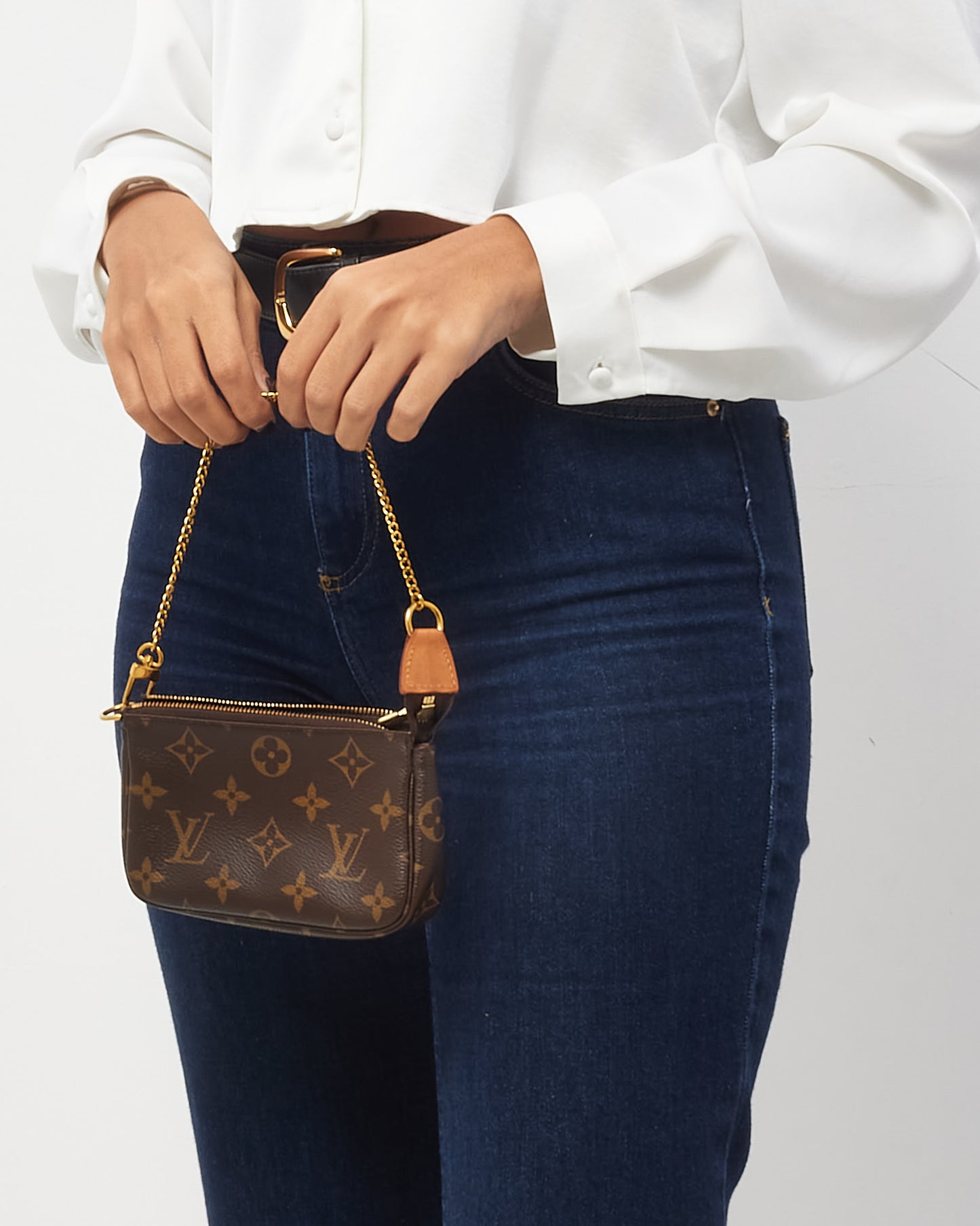 Louis Vuitton Monogram Coated Canvas Mini Pochette Accessoires