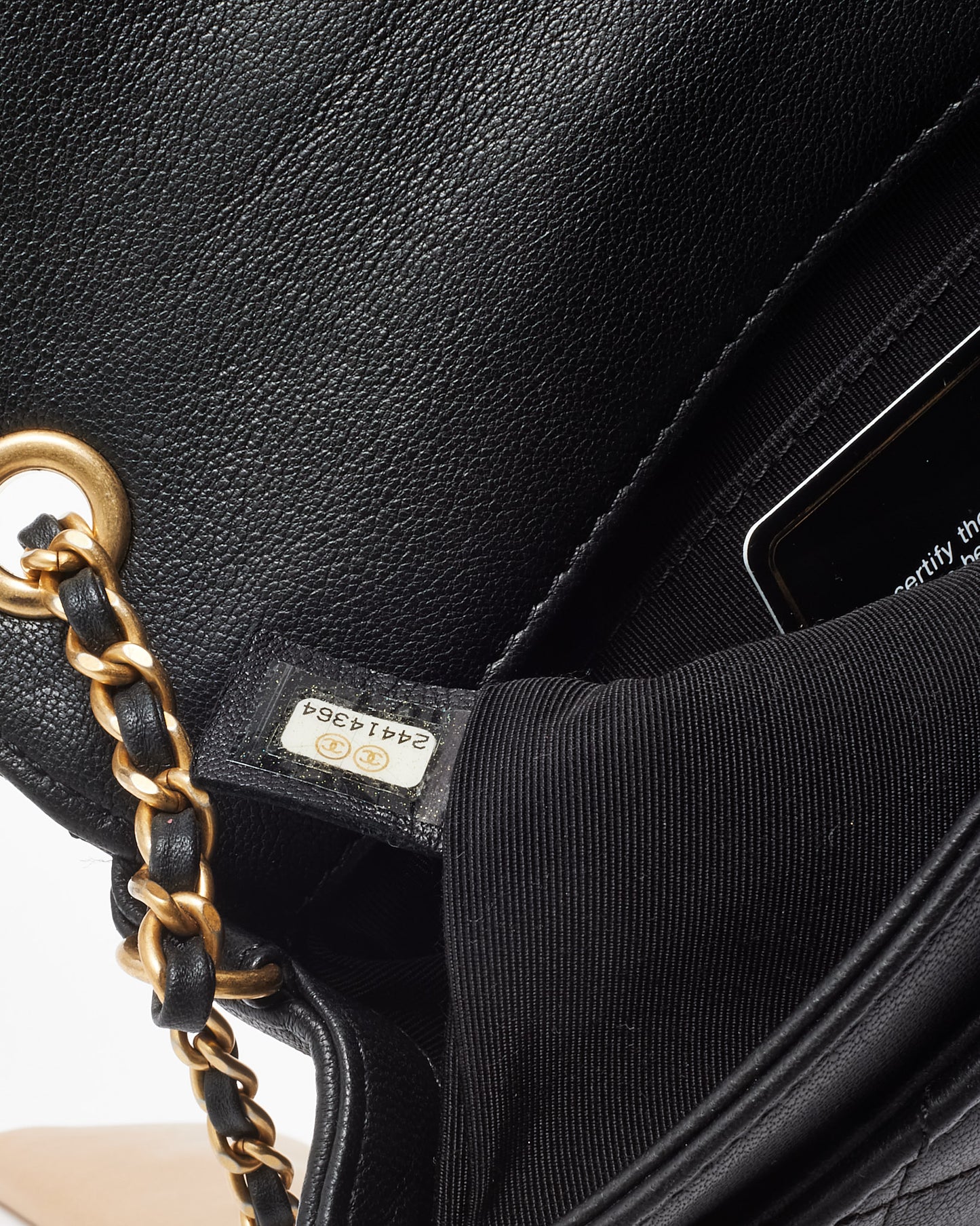 Chanel Black Quilted Lambskin Leather Private Affair Mini Camellia Flap Bag