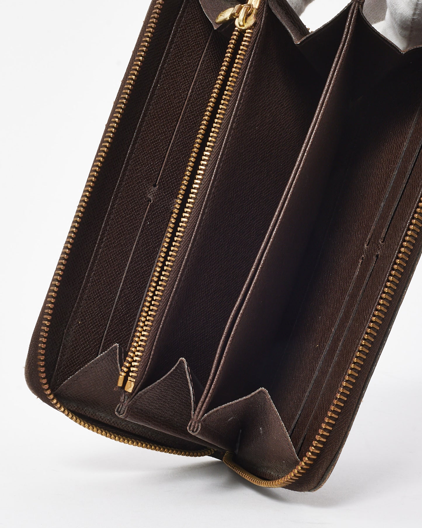 Louis Vuitton Damier Ebene Coated Canvas Long Zippy Wallet