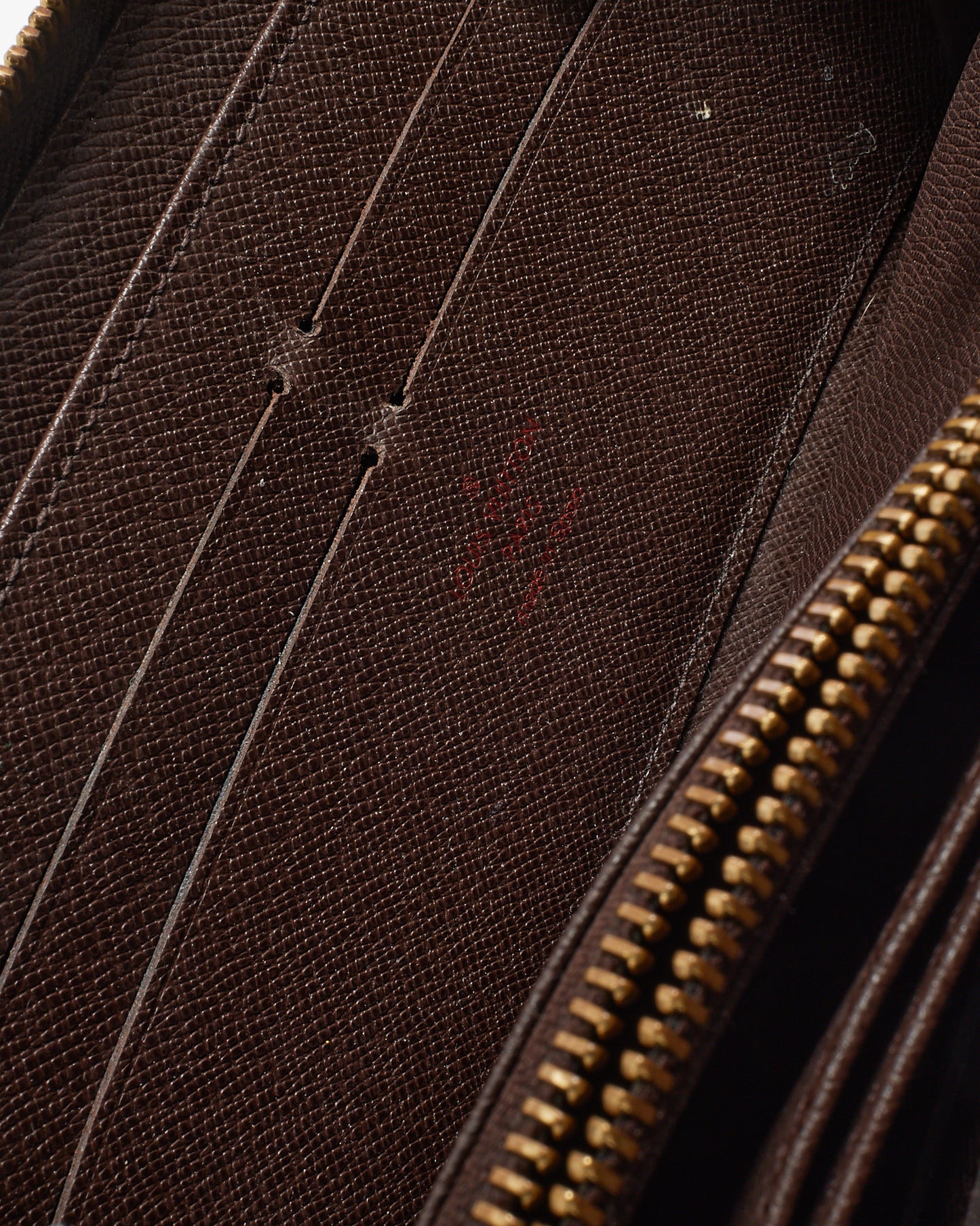 Louis Vuitton Damier Ebene Coated Canvas Long Zippy Wallet