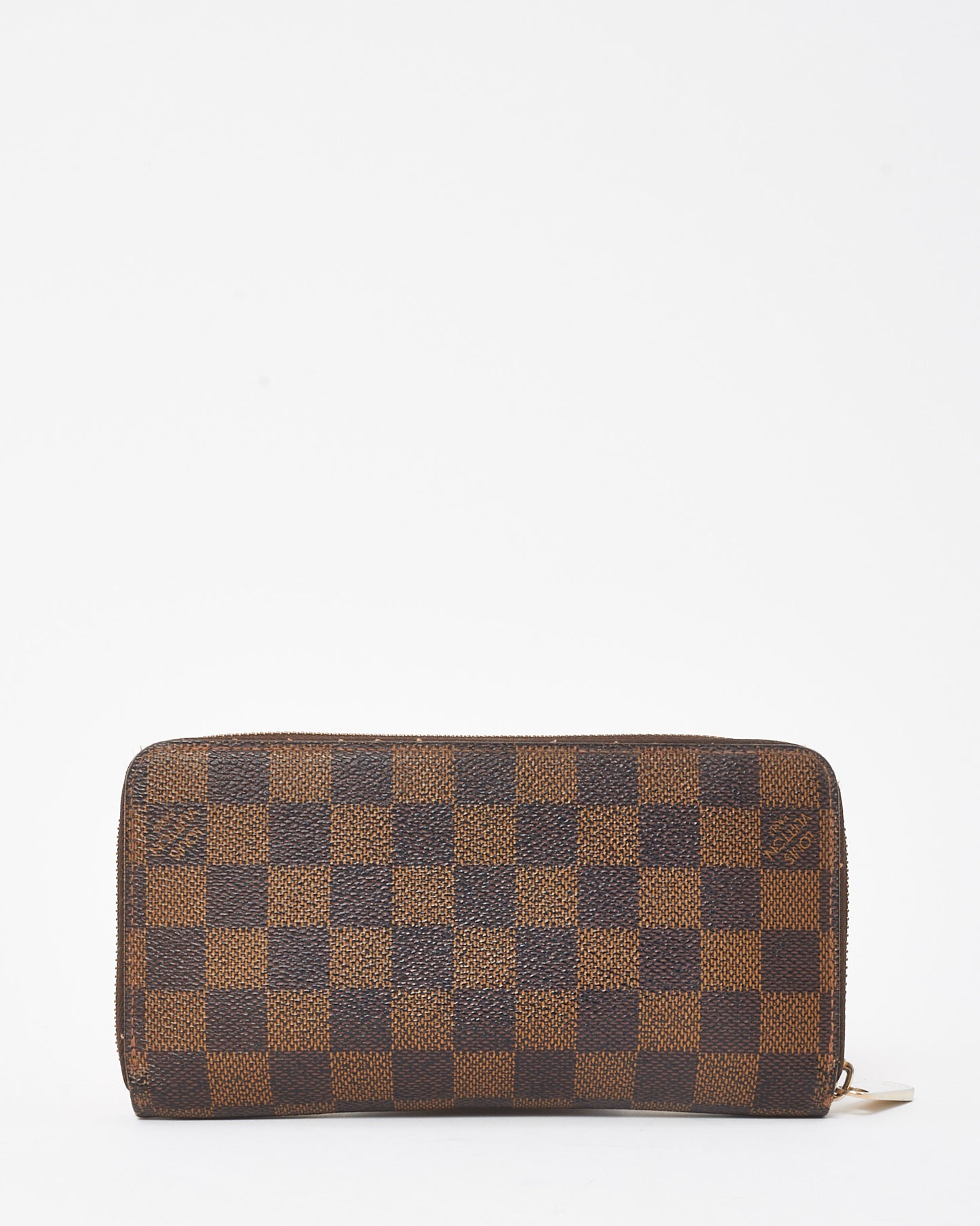 Louis Vuitton Damier Ebene Coated Canvas Long Zippy Wallet