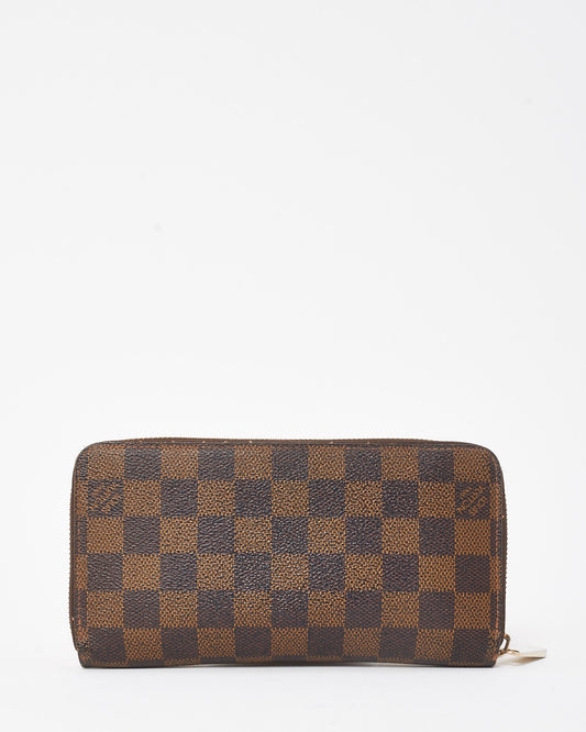 Louis Vuitton Damier Ebene Coated Canvas Long Zippy Wallet