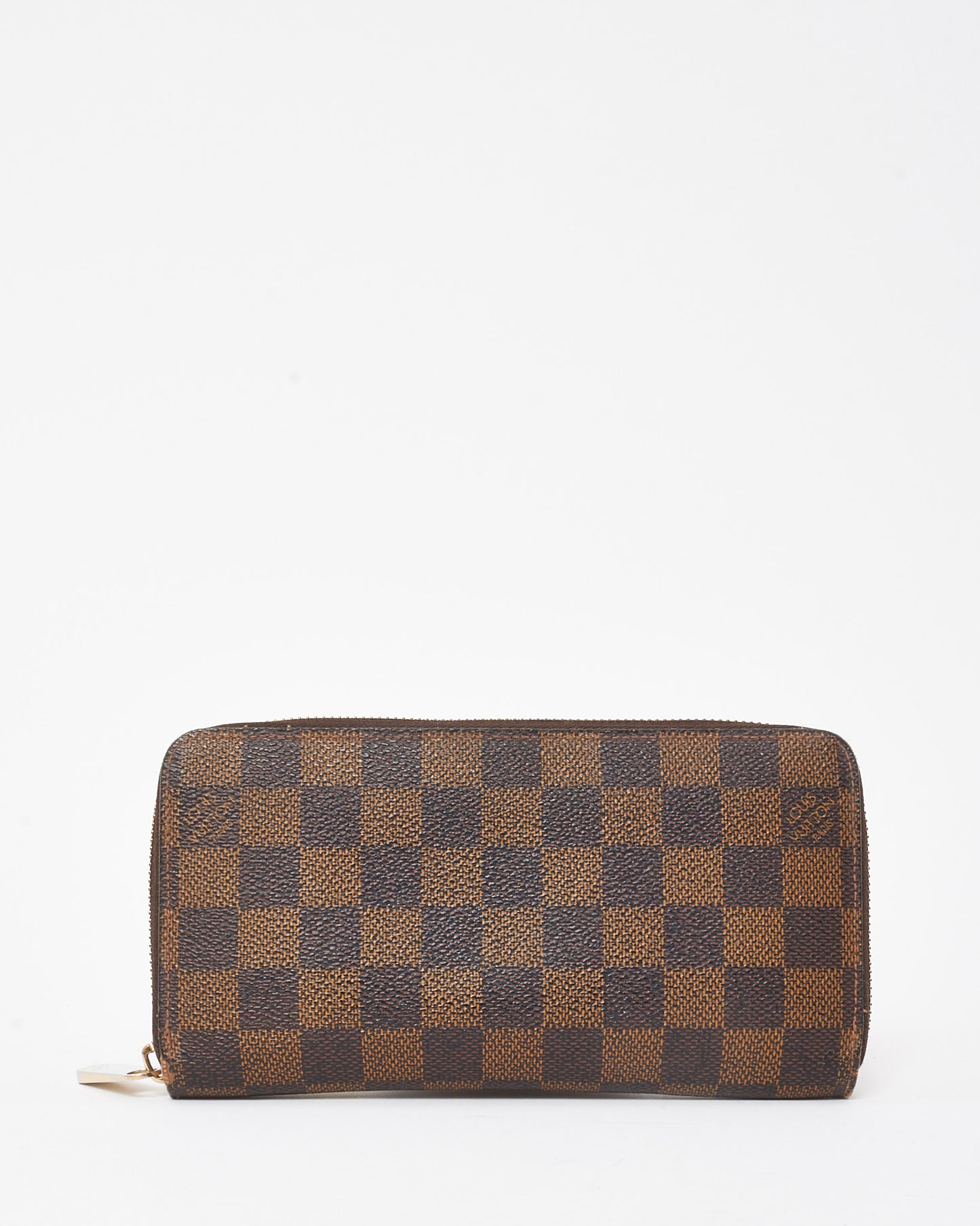 Louis Vuitton Damier Ebene Coated Canvas Long Zippy Wallet